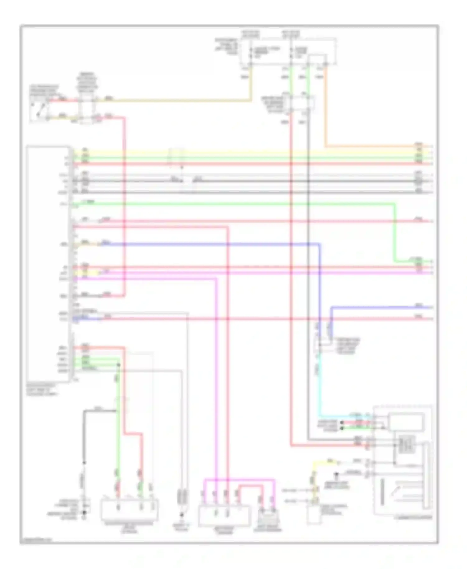 Avalon Toyota XX30 (2005-2007): Navigation circuit (1 of 2)