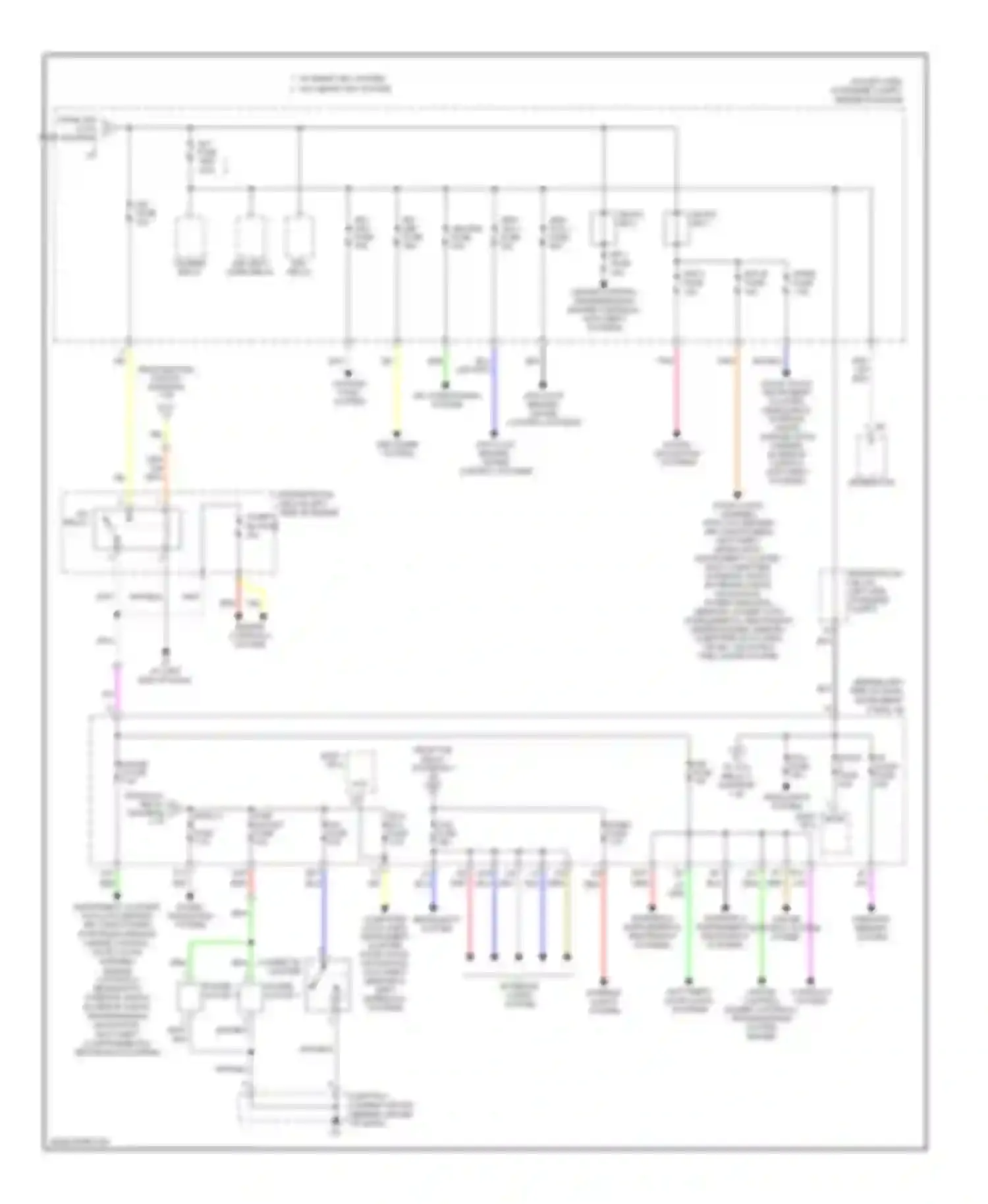 Avalon Toyota XX30 (2005-2007): Power distribution circuit (2 of 2)