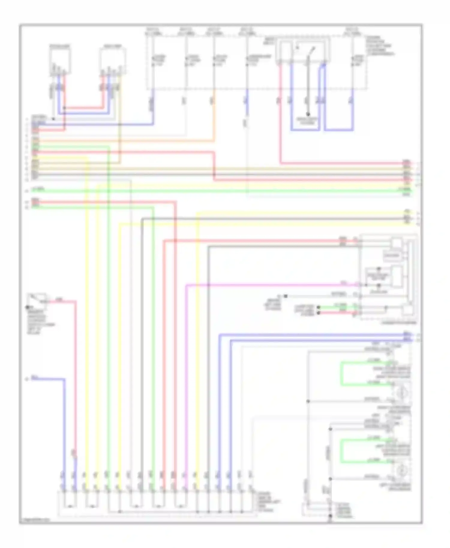Avalon Toyota XX30 (2005-2007): Power door locks circuit, with smart key system (2 of 4)