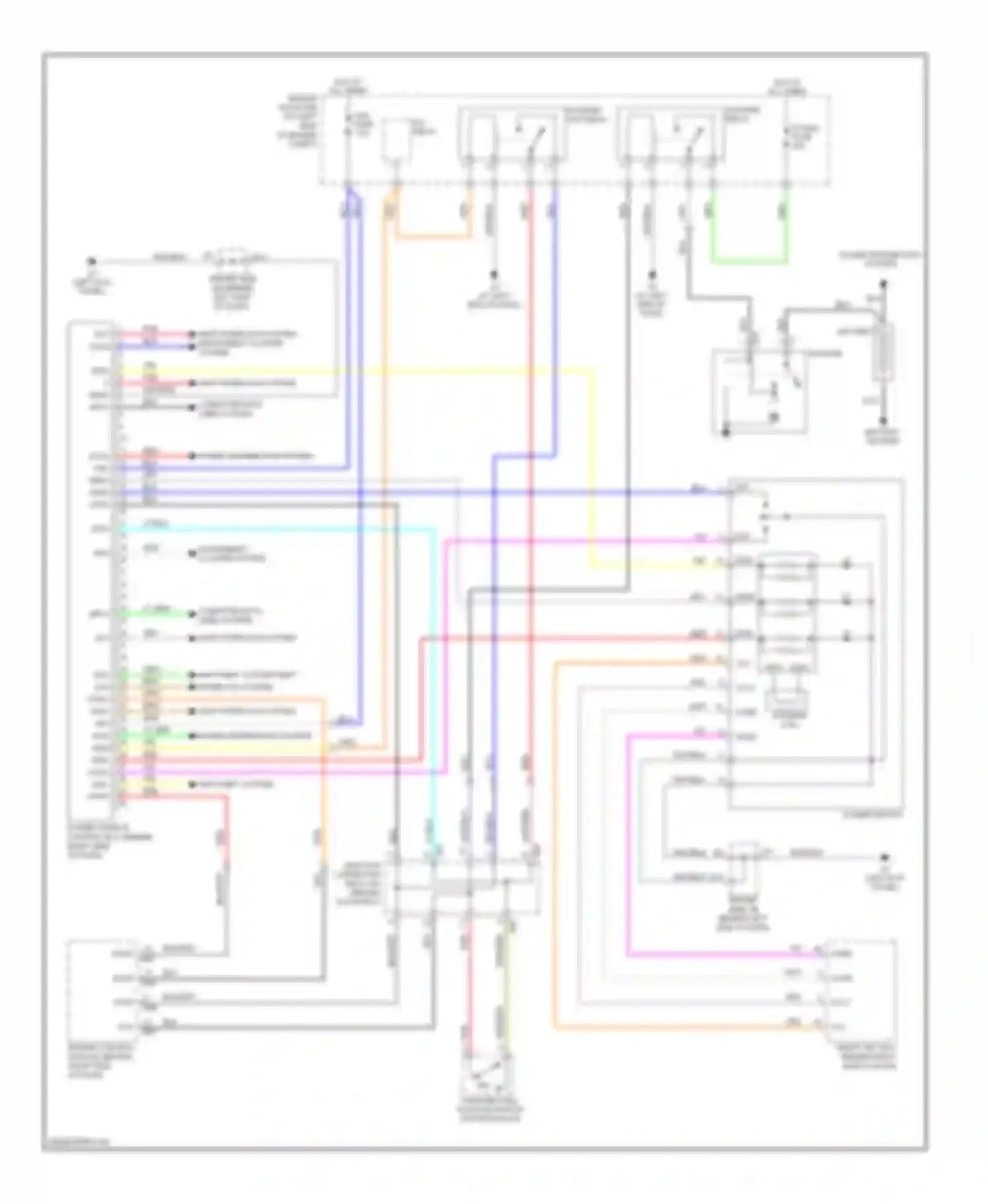 Avalon Toyota XX30 (2005-2007): Starting circuit, with smart key system