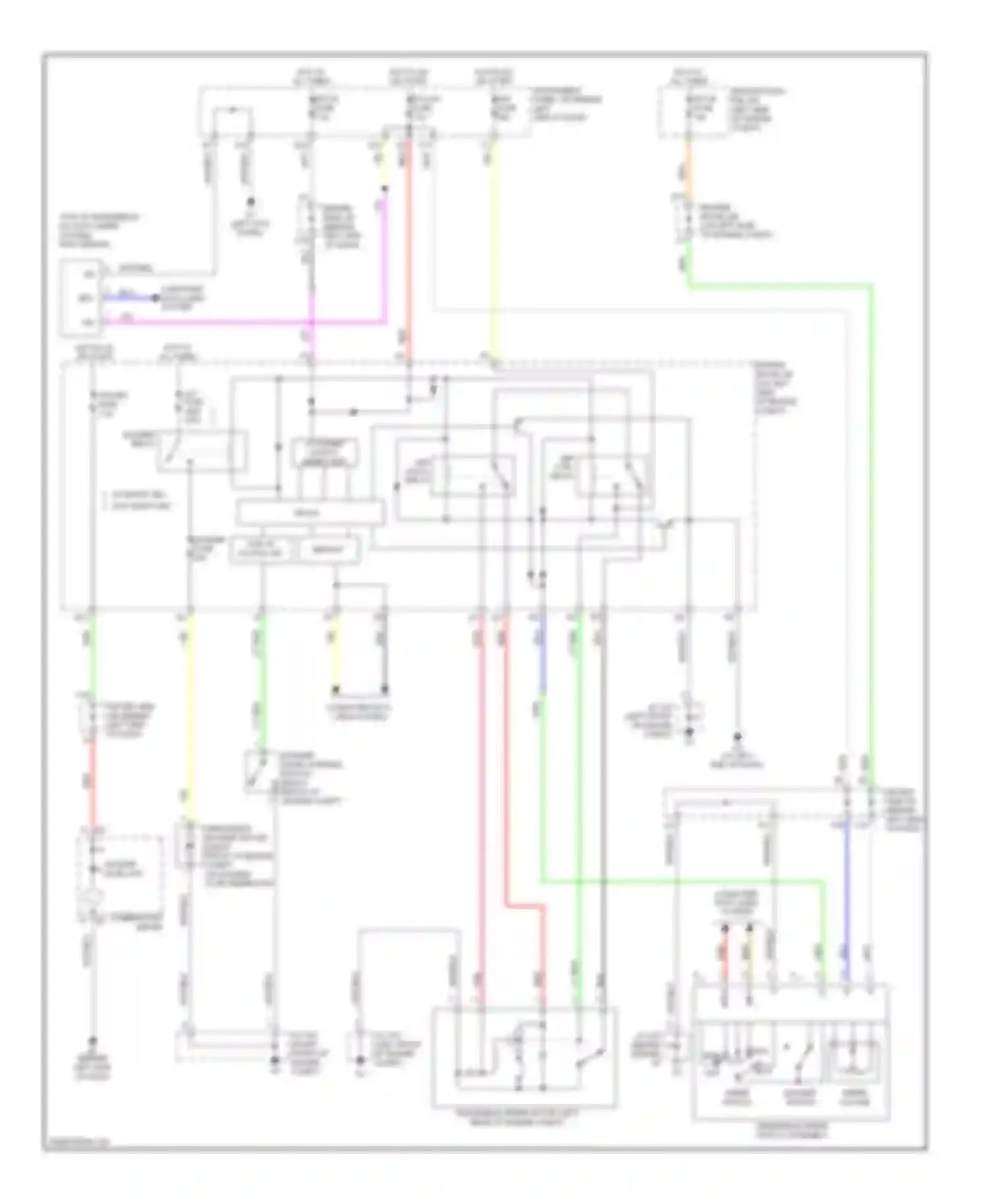 Avalon Toyota XX30 (2005-2007): Wiper/washer circuit