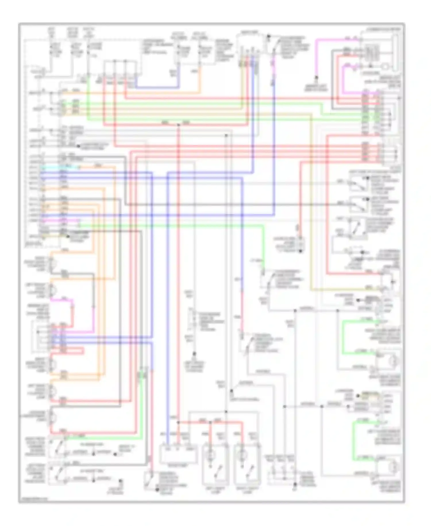 Wiring diagram console) for Toyota Avalon XX30 (2005-2007) (1 of 1)