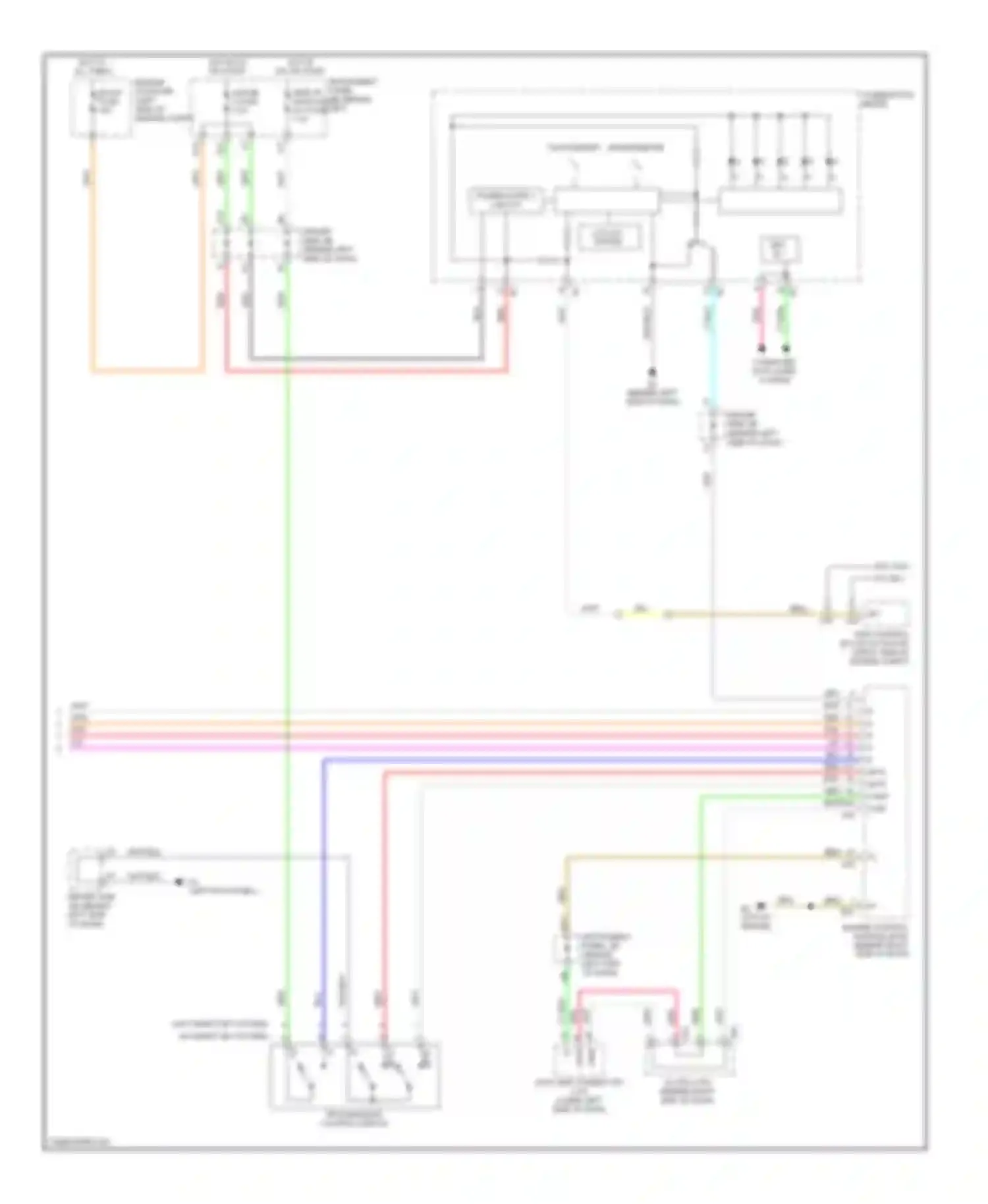 Wiring diagram driver side j/b for Toyota Avalon XX30 (2005-2007) (1 of 6)