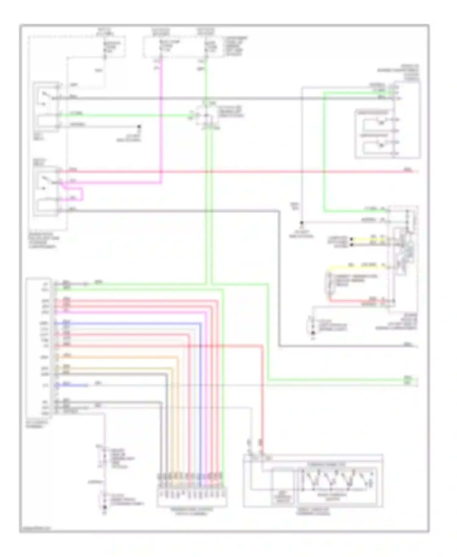 Wiring diagram engine room j/b for Toyota Avalon XX30 (2005-2007) (1 of 4)
