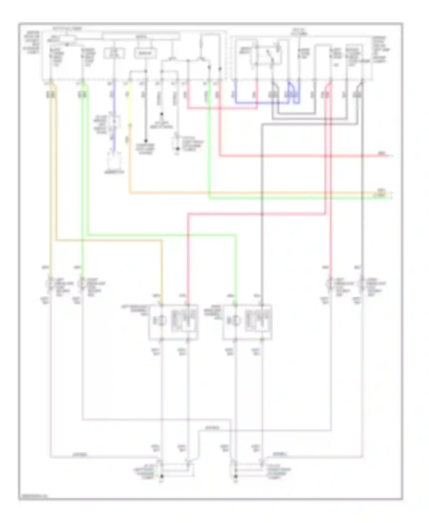 Wiring diagram head relay for Toyota Avalon XX30 (2005-2007) (4 of 6)