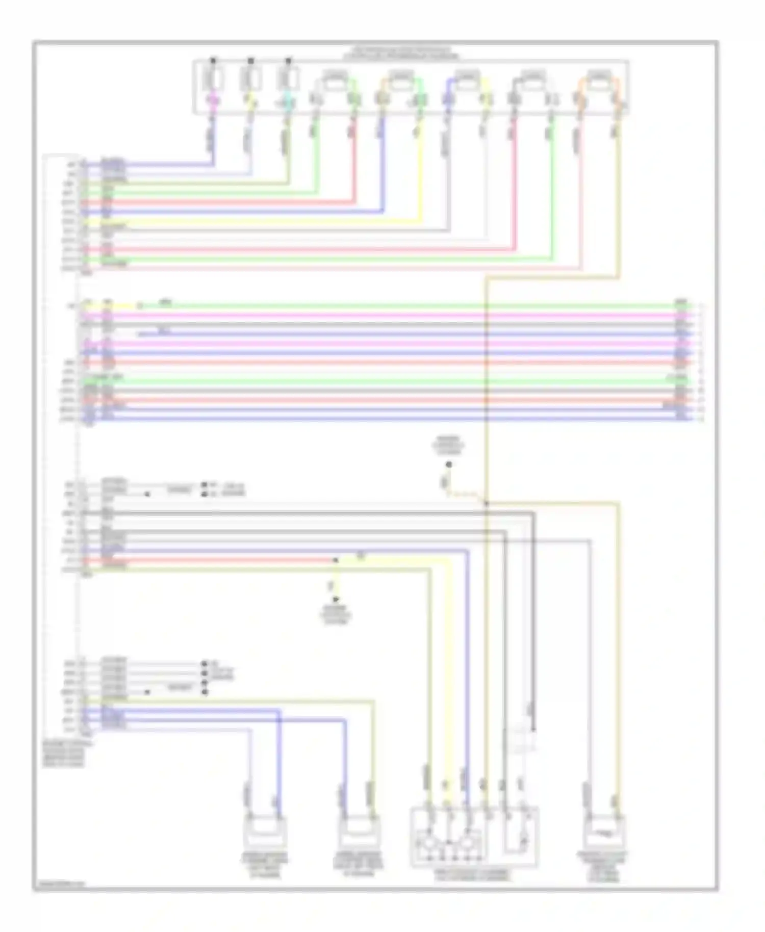 Wiring diagram top of engine) for Toyota Avalon XX30 (2005-2007) (1 of 6)