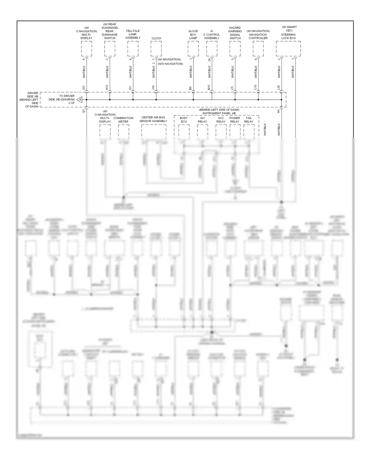 Toyota Avalon XX30 (2005-2007) (w/ navigation) navigation controller wiring diagram  (1 of 1)