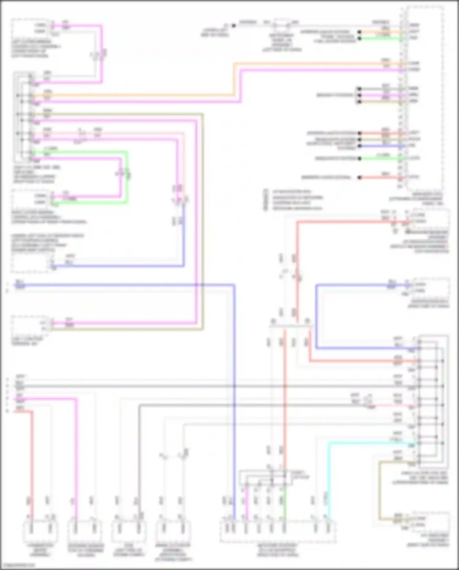 Avalon Toyota XX40 facelift (2015-2018): Body ecu circuit, except hybrid (2 of 2)