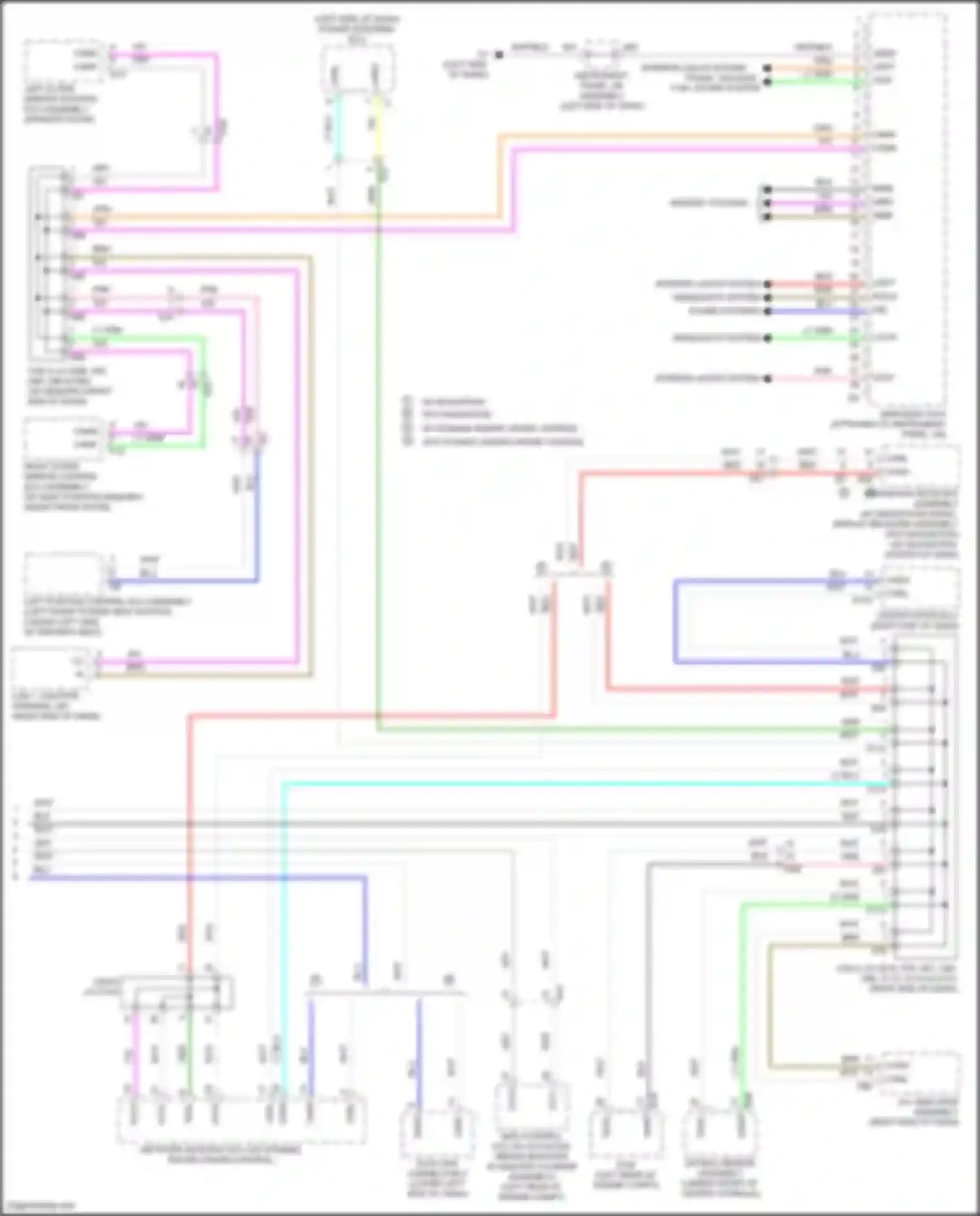 Avalon Toyota XX40 facelift (2015-2018): Body ecu circuit, hybrid (2 of 2)
