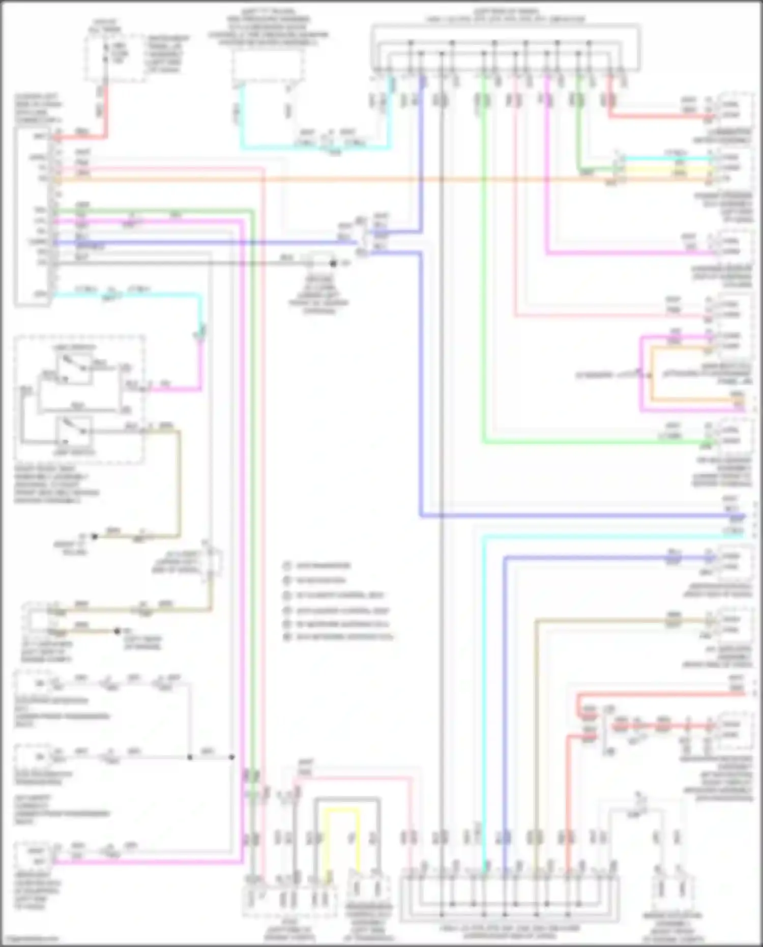 Avalon Toyota XX40 facelift (2015-2018): Computer data lines circuit, except hybrid (1 of 2)