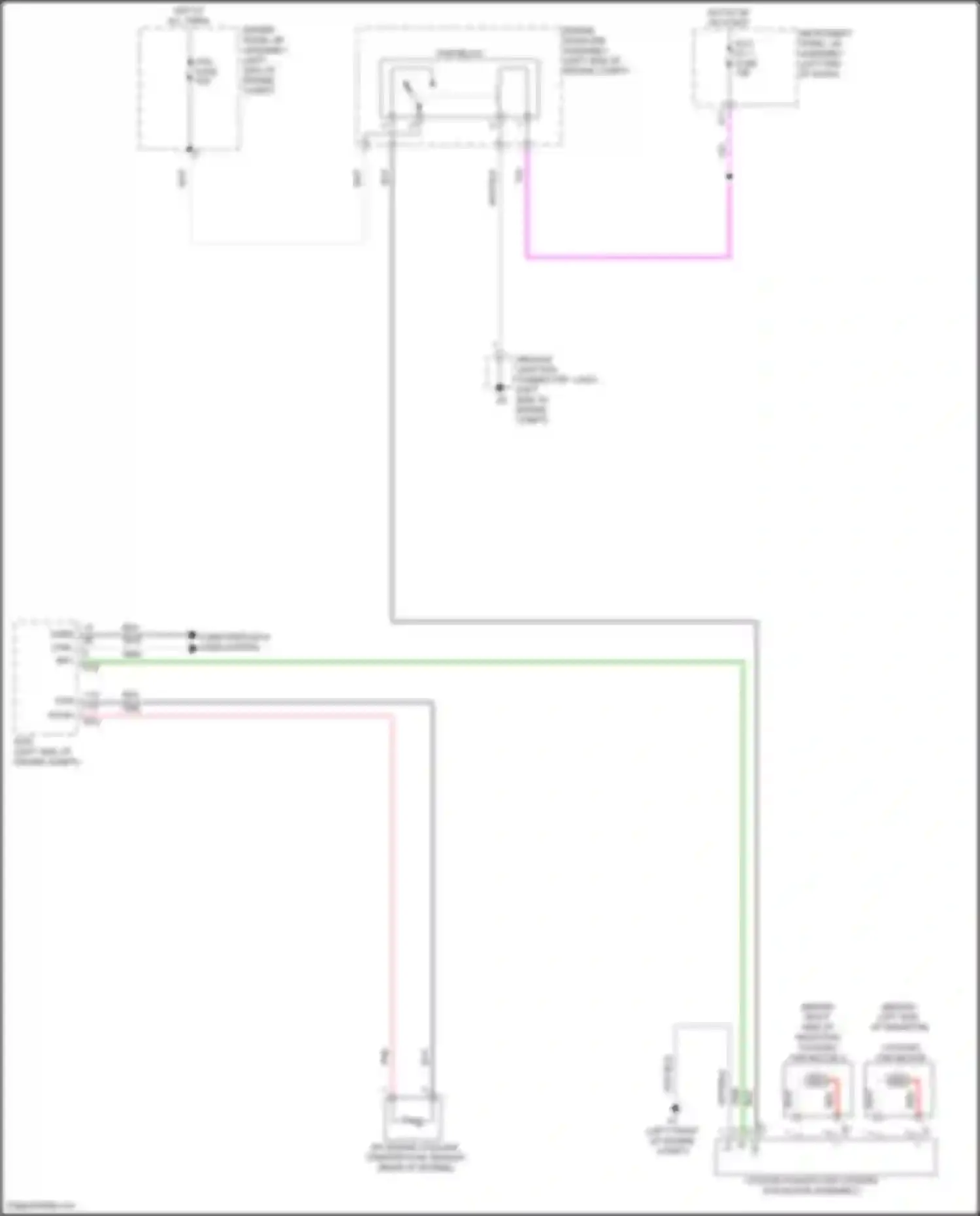 Avalon Toyota XX40 facelift (2015-2018): Cooling fan circuit, except hybrid