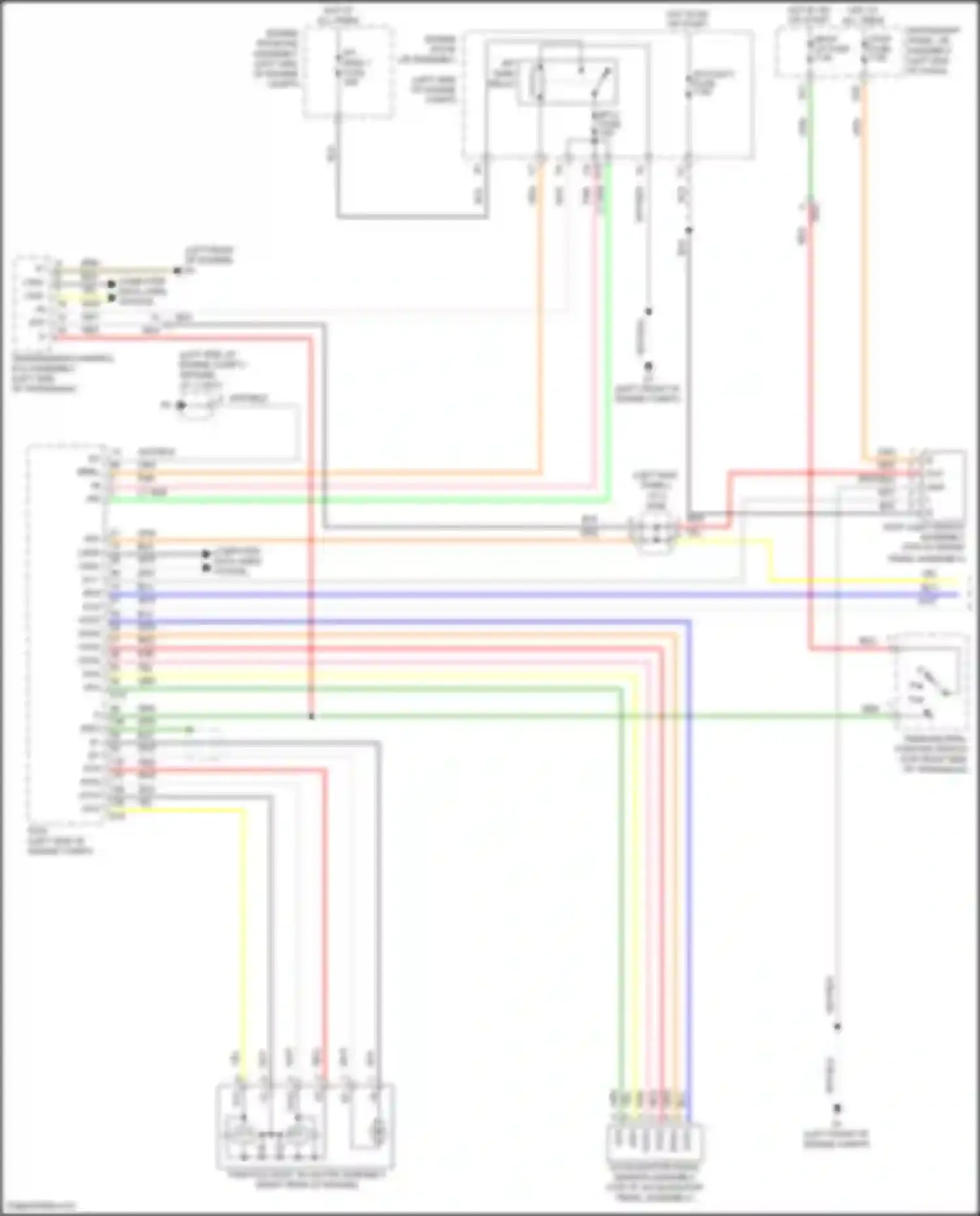 Avalon Toyota XX40 facelift (2015-2018): Cruise control circuit, except hybrid (1 of 2)