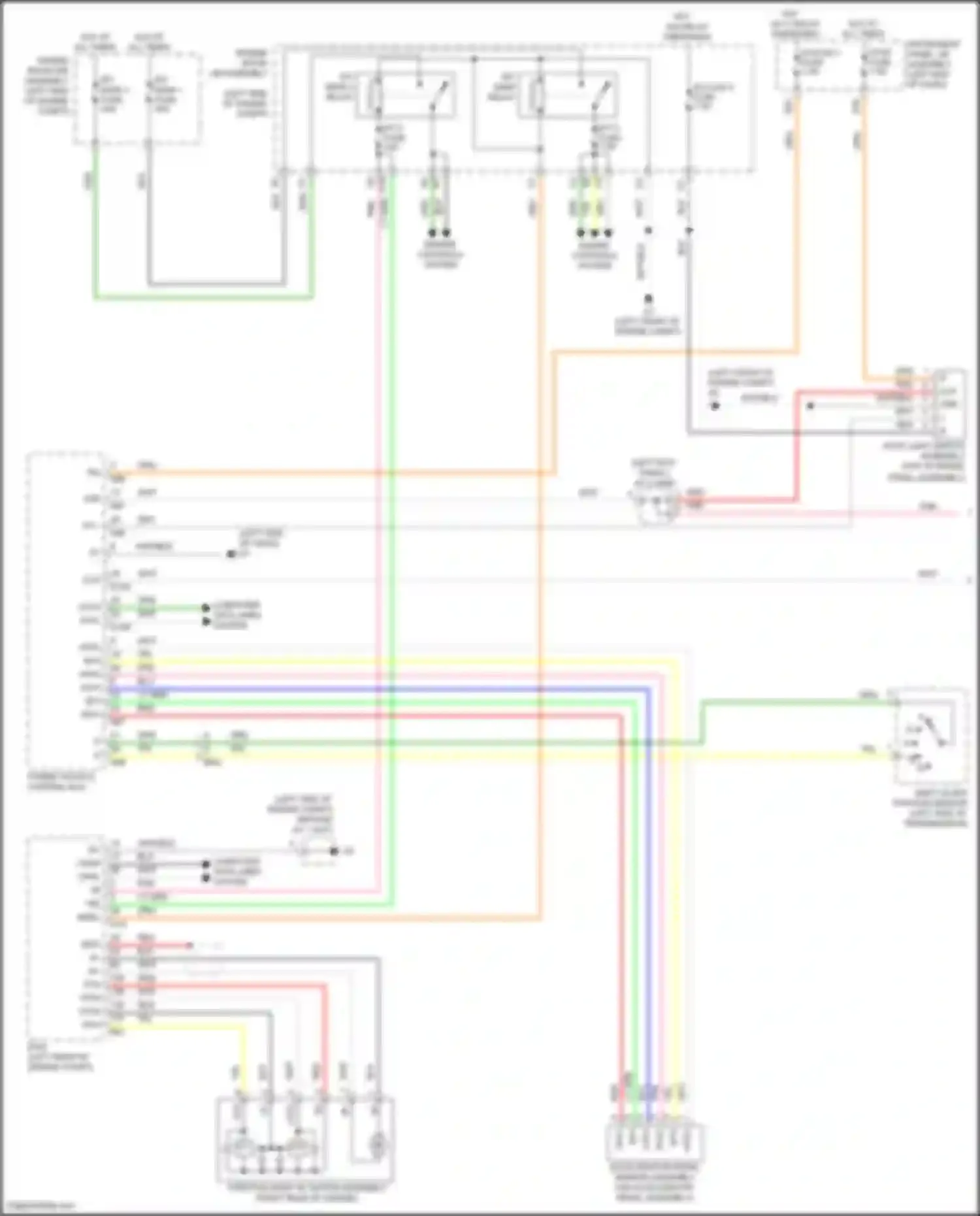 Avalon Toyota XX40 facelift (2015-2018): Cruise control circuit, hybrid (1 of 2)