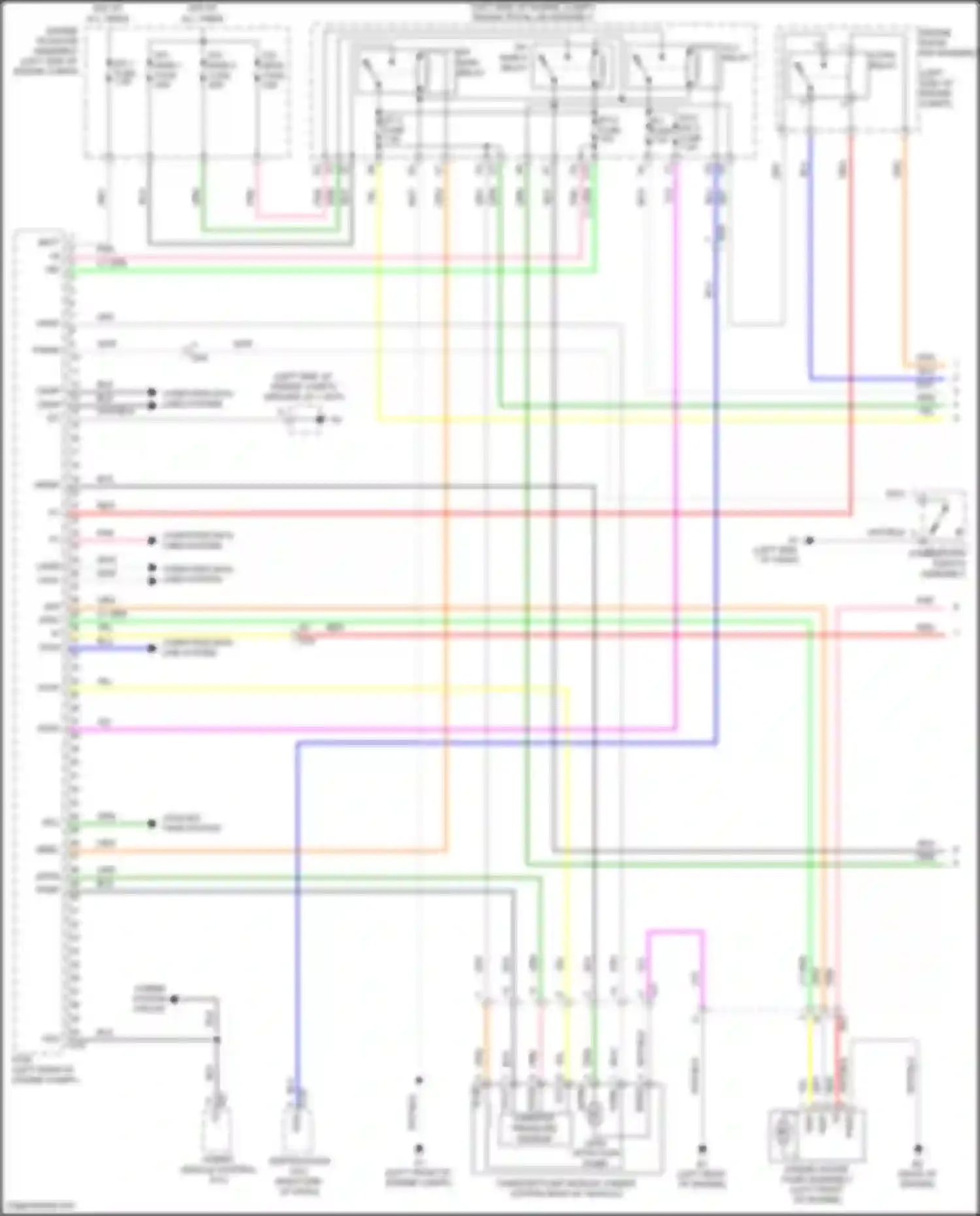 Avalon Toyota XX40 facelift (2015-2018): Wiring diagram engine performance 2.5l hybrid, engine controls circuit (1 of 4)