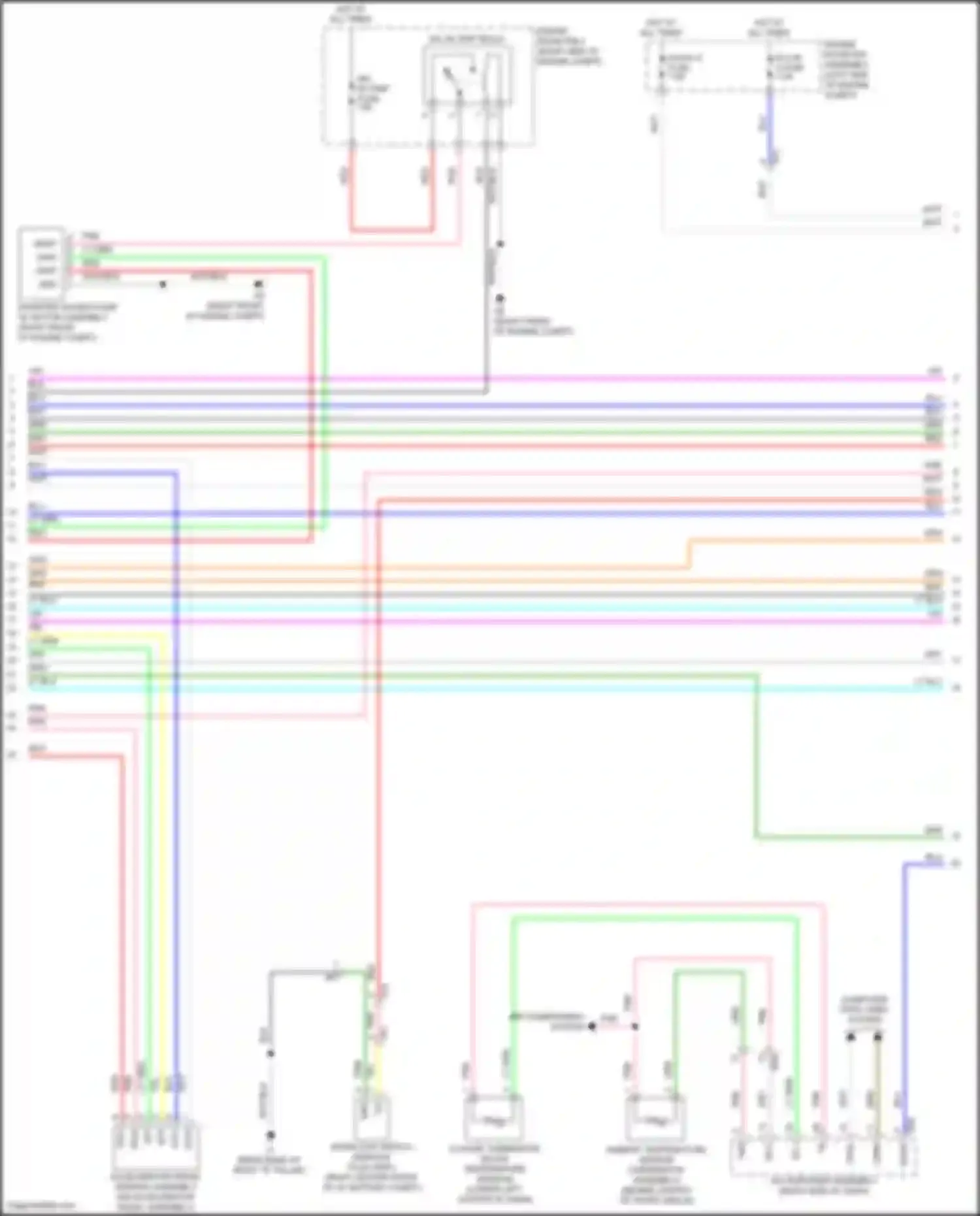 Avalon Toyota XX40 facelift (2015-2018): Wiring diagram engine performance 2.5l hybrid, hybrid system circuit (2 of 7)