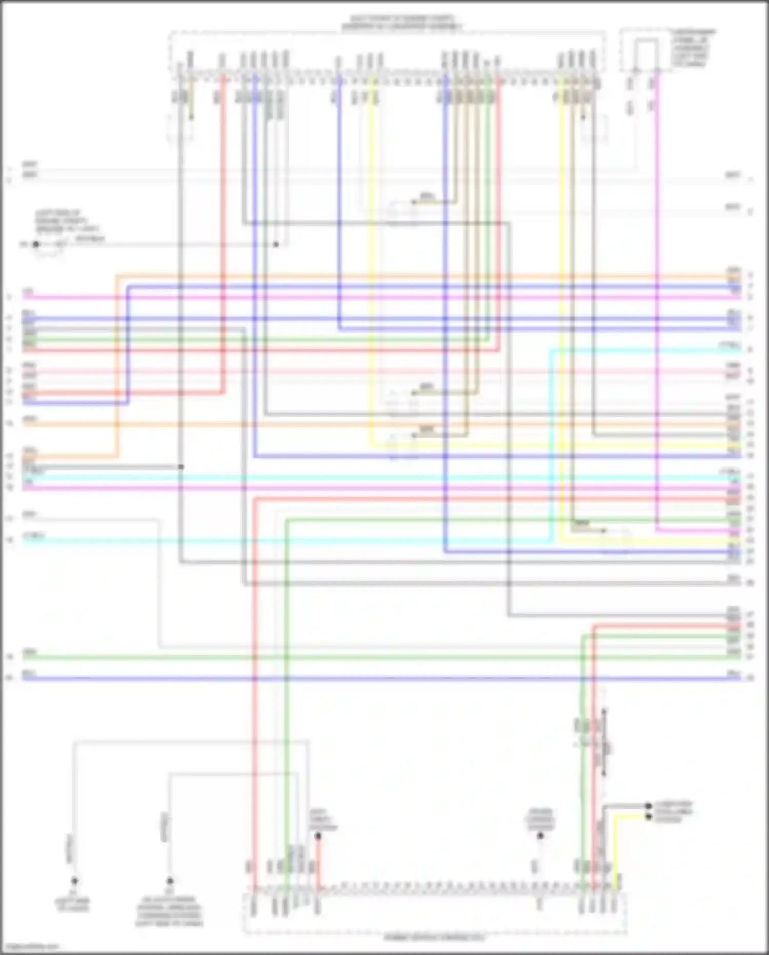 Avalon Toyota XX40 facelift (2015-2018): Wiring diagram engine performance 2.5l hybrid, hybrid system circuit (3 of 7)