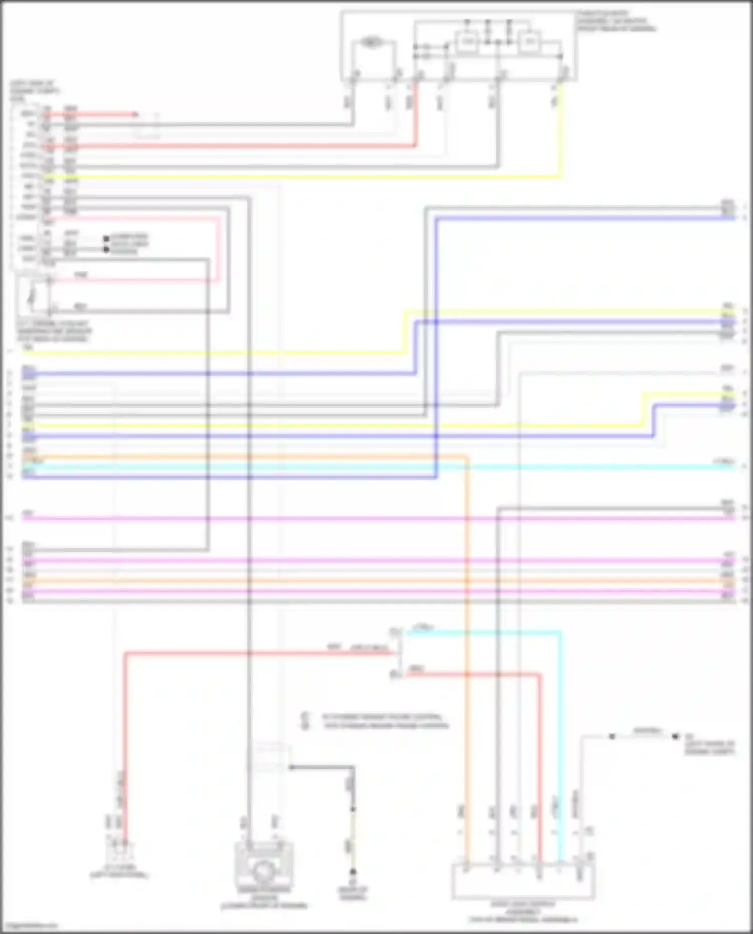 Avalon Toyota XX40 facelift (2015-2018): Wiring diagram engine performance 2.5l hybrid, hybrid system circuit (6 of 7)