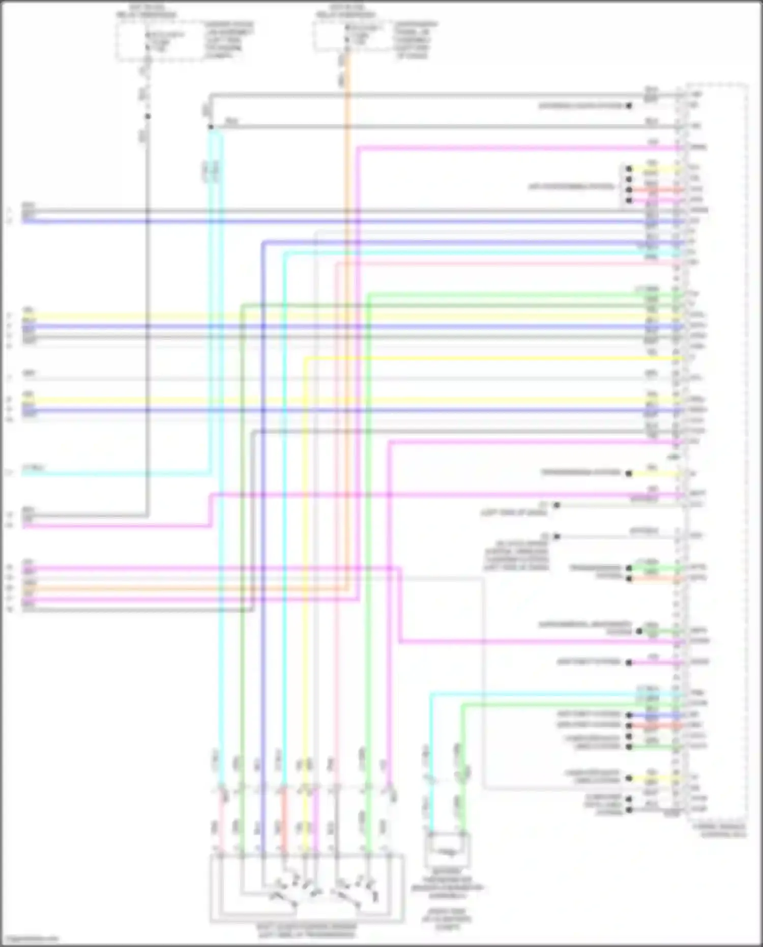 Avalon Toyota XX40 facelift (2015-2018): Wiring diagram engine performance 2.5l hybrid, hybrid system circuit (7 of 7)