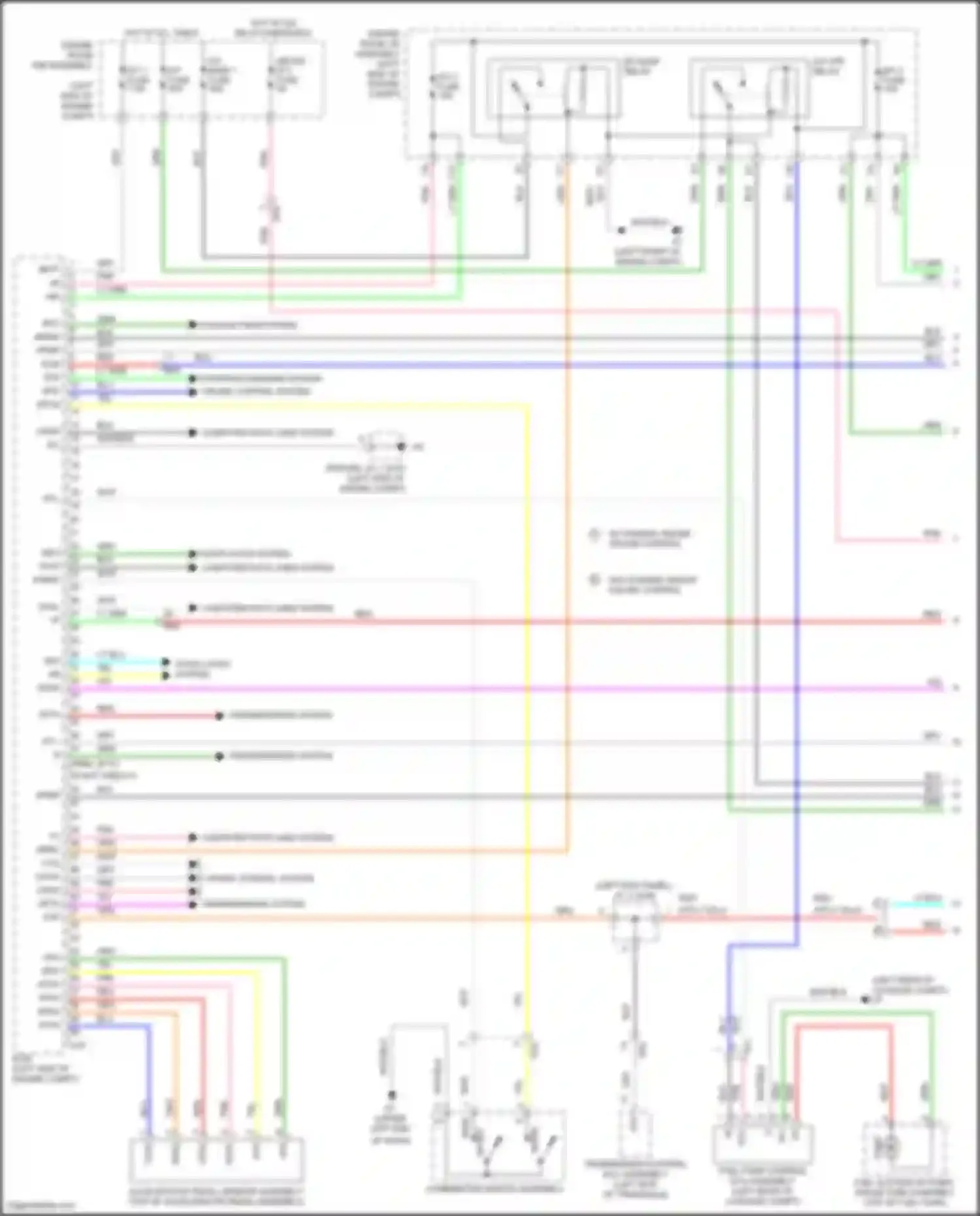 Avalon Toyota XX40 facelift (2015-2018): Wiring diagram engine performance 3.5l (1 of 5)