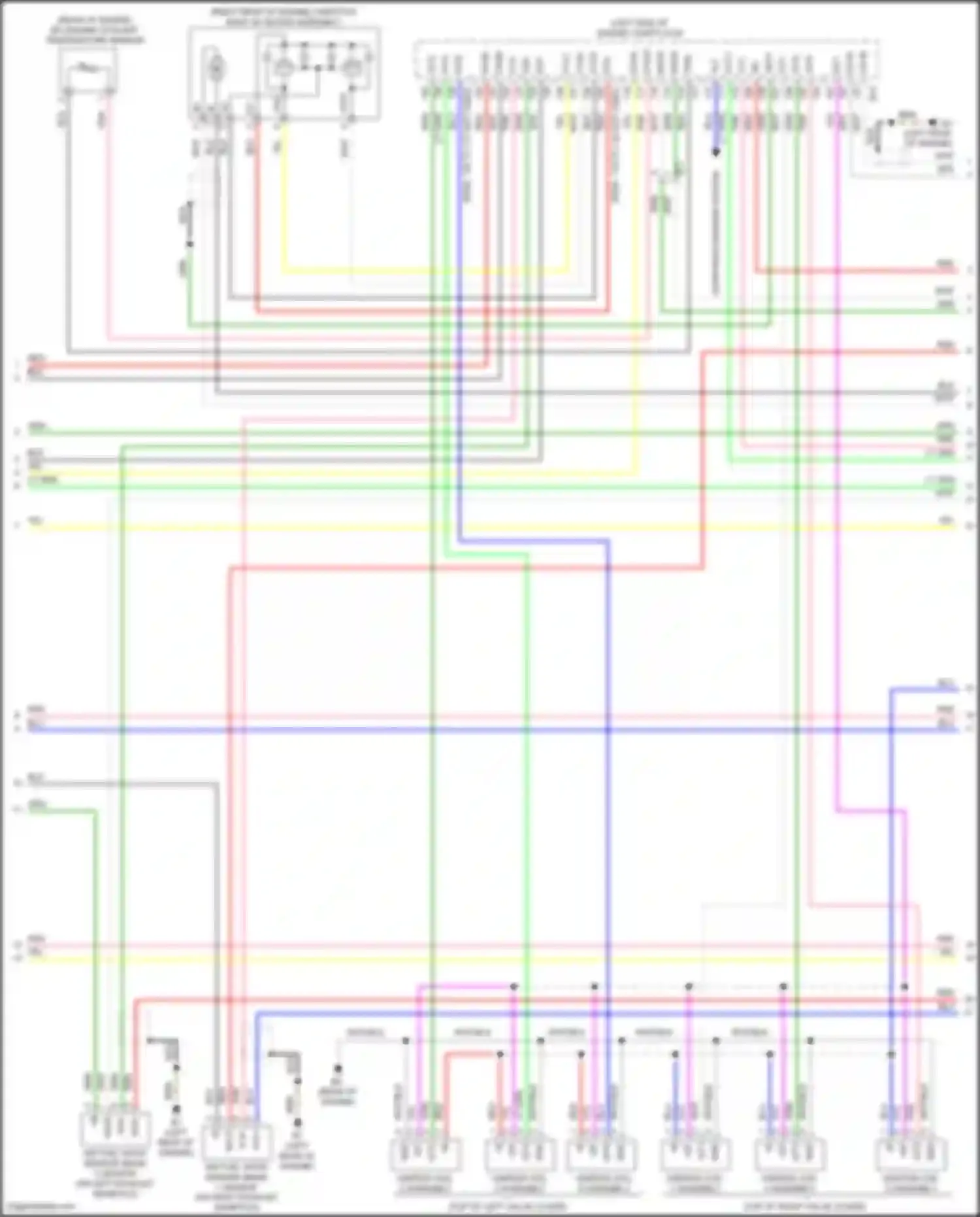 Avalon Toyota XX40 facelift (2015-2018): Wiring diagram engine performance 3.5l (3 of 5)