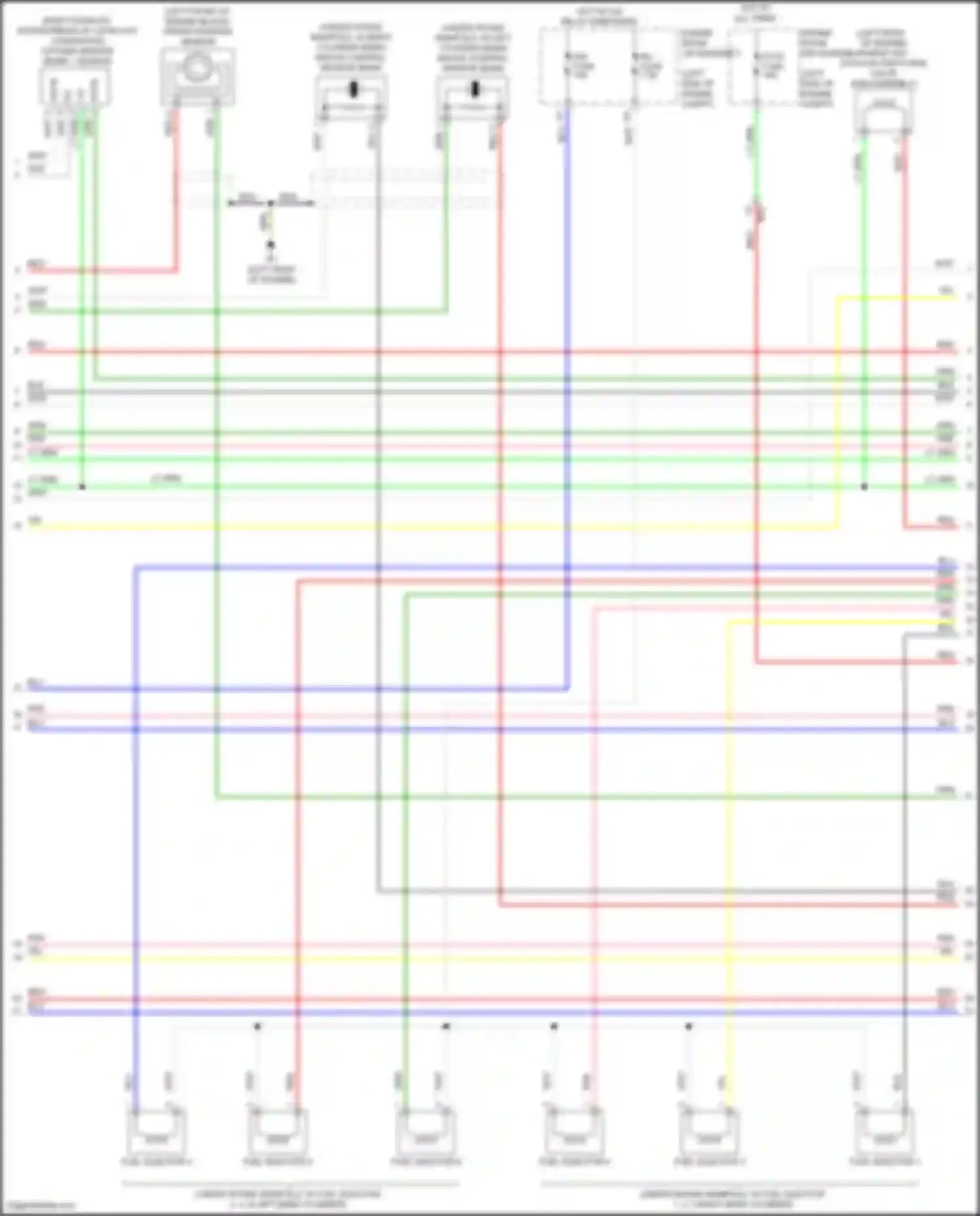 Avalon Toyota XX40 facelift (2015-2018): Wiring diagram engine performance 3.5l (4 of 5)