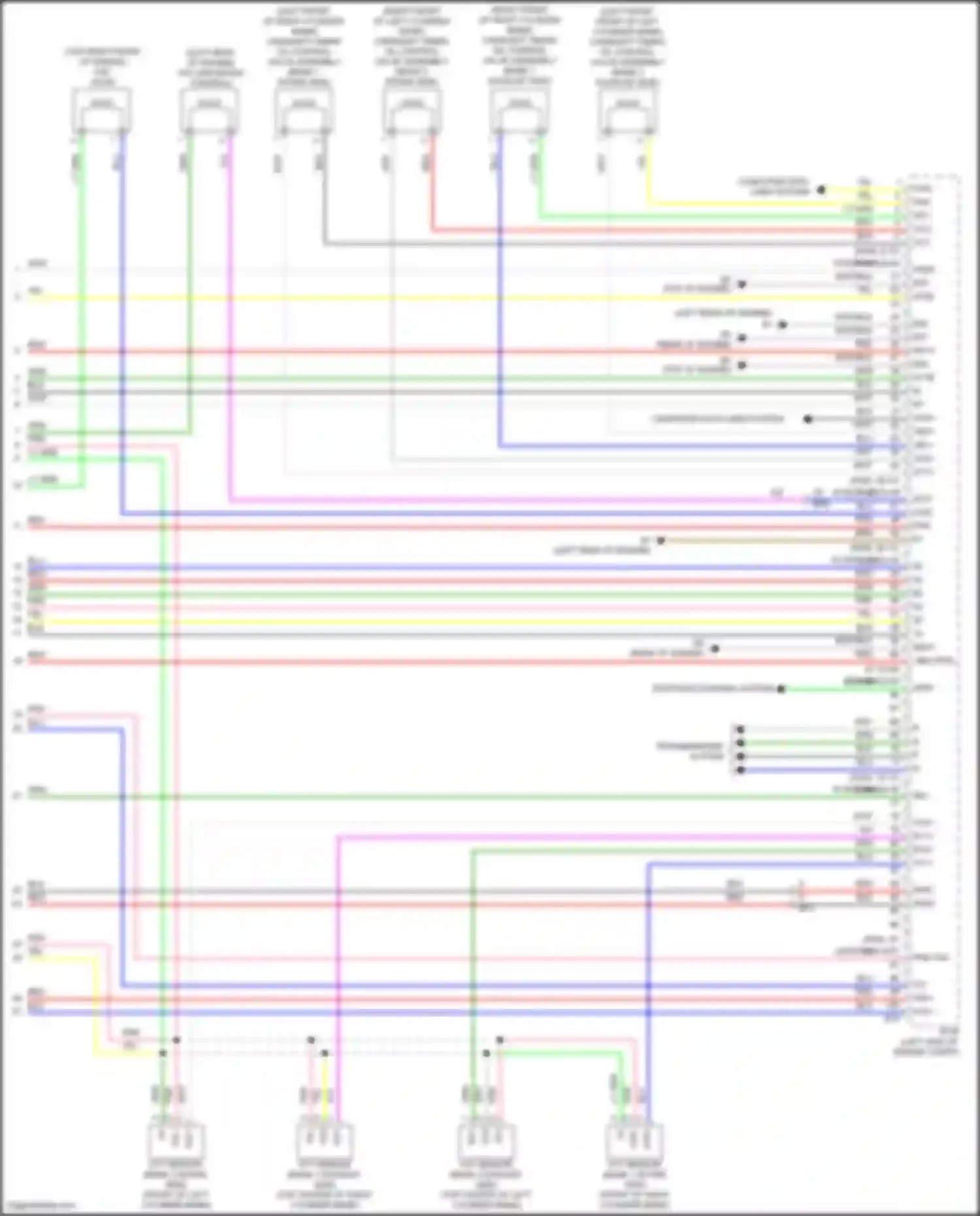 Avalon Toyota XX40 facelift (2015-2018): Wiring diagram engine performance 3.5l (5 of 5)