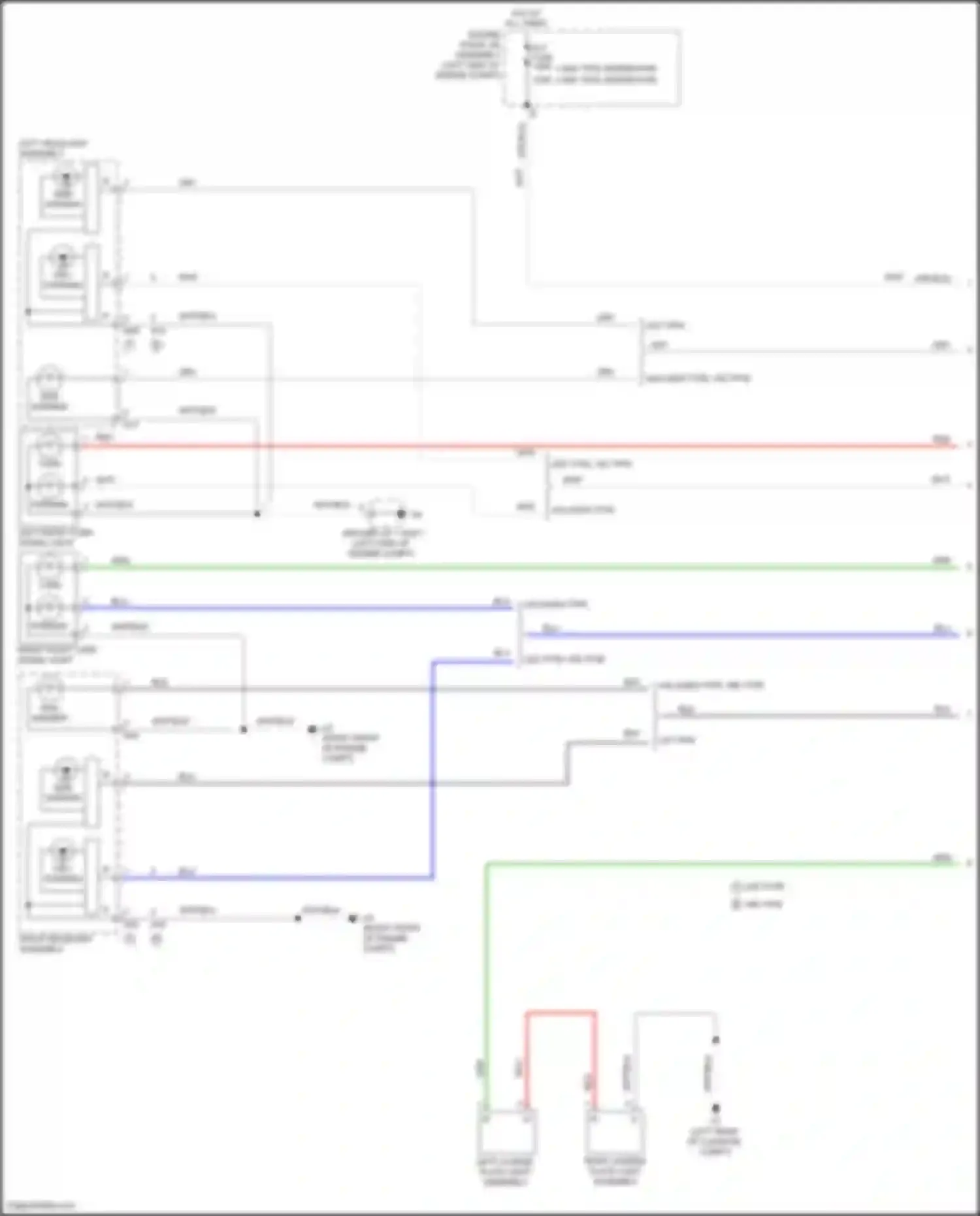 Avalon Toyota XX40 facelift (2015-2018): Exterior lamps circuit, except hybrid (1 of 4)