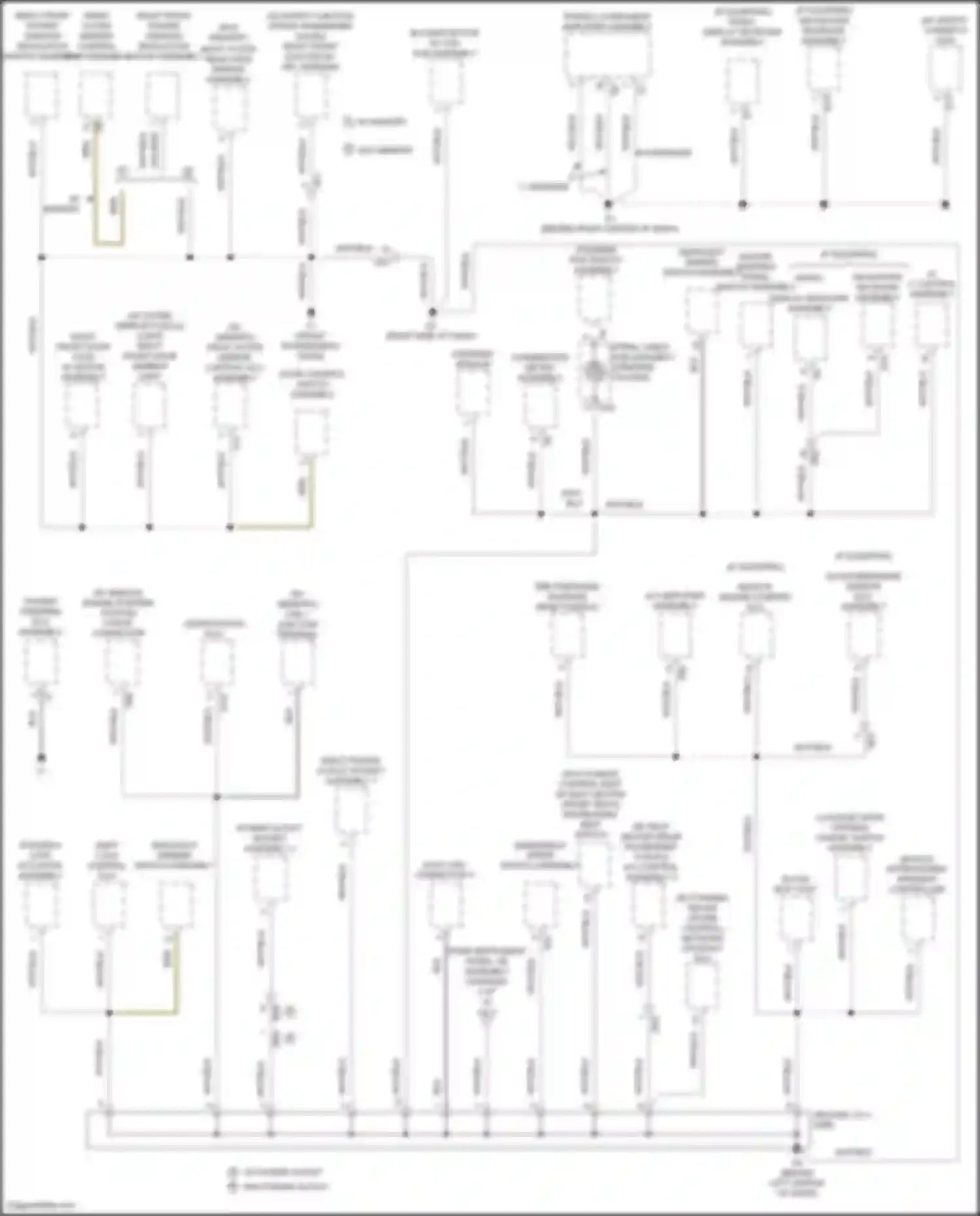 Avalon Toyota XX40 facelift (2015-2018): Ground distribution circuit, hybrid (3 of 4)