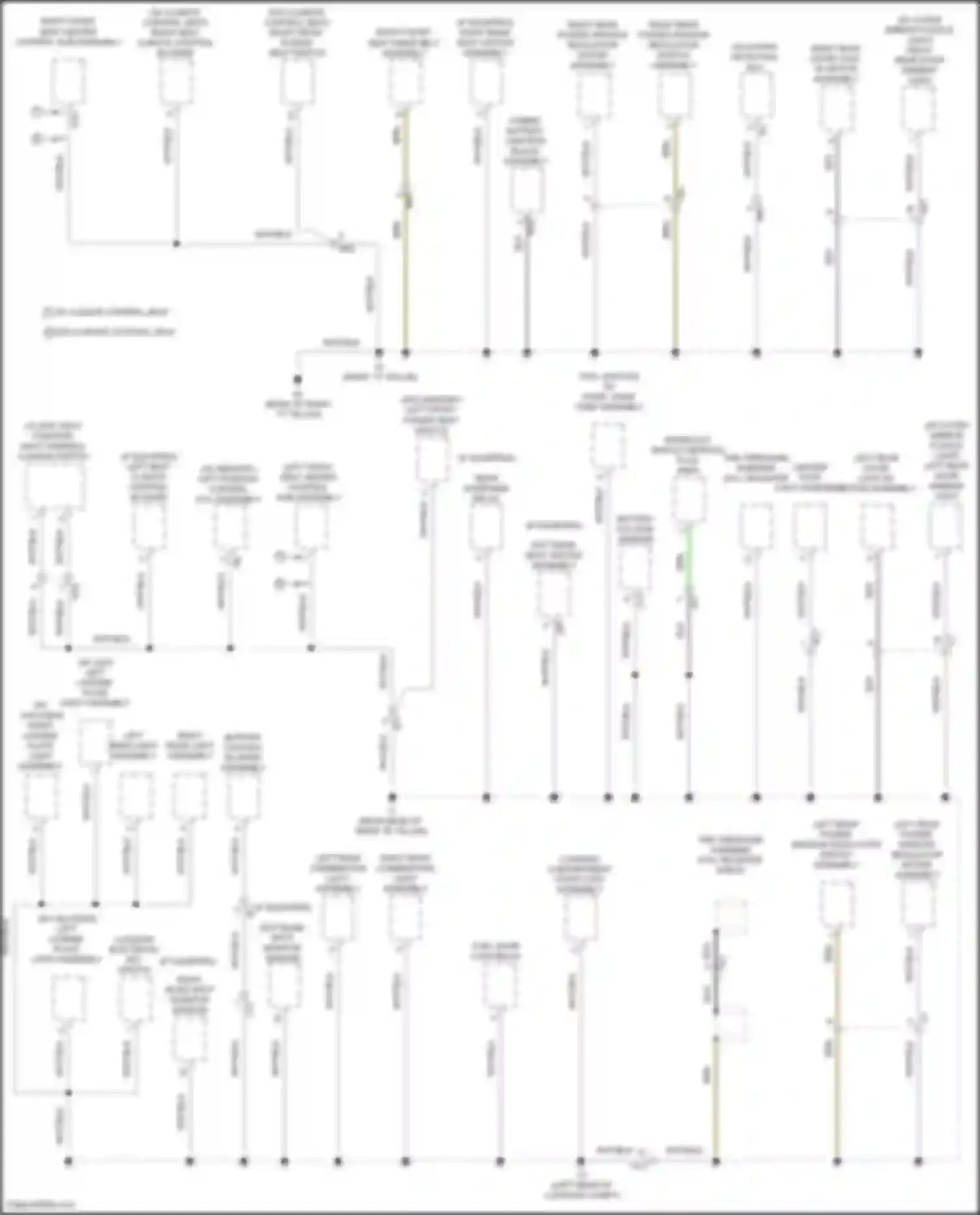 Avalon Toyota XX40 facelift (2015-2018): Ground distribution circuit, hybrid (4 of 4)