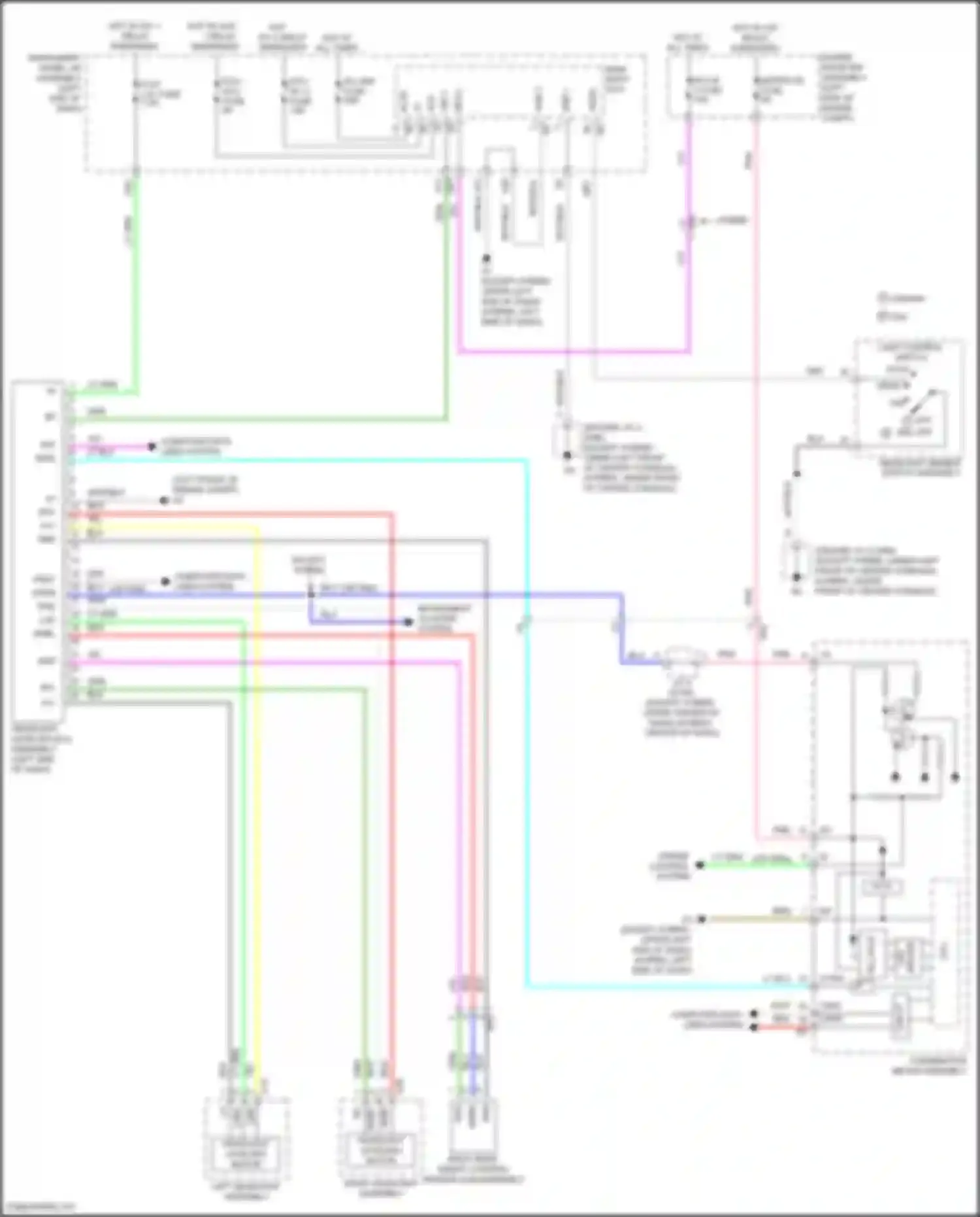 Avalon Toyota XX40 facelift (2015-2018): Headlamp beam adjustment circuit