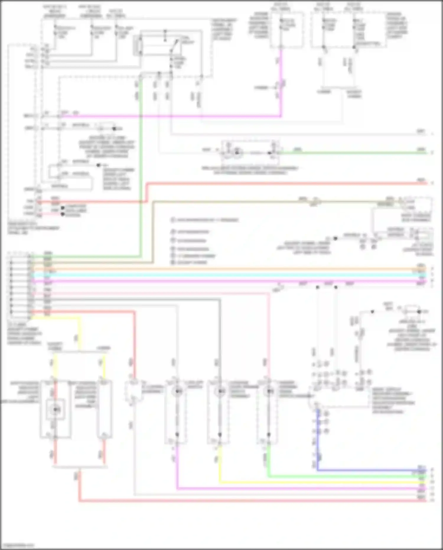 Avalon Toyota XX40 facelift (2015-2018): Instrument illumination circuit (1 of 3)