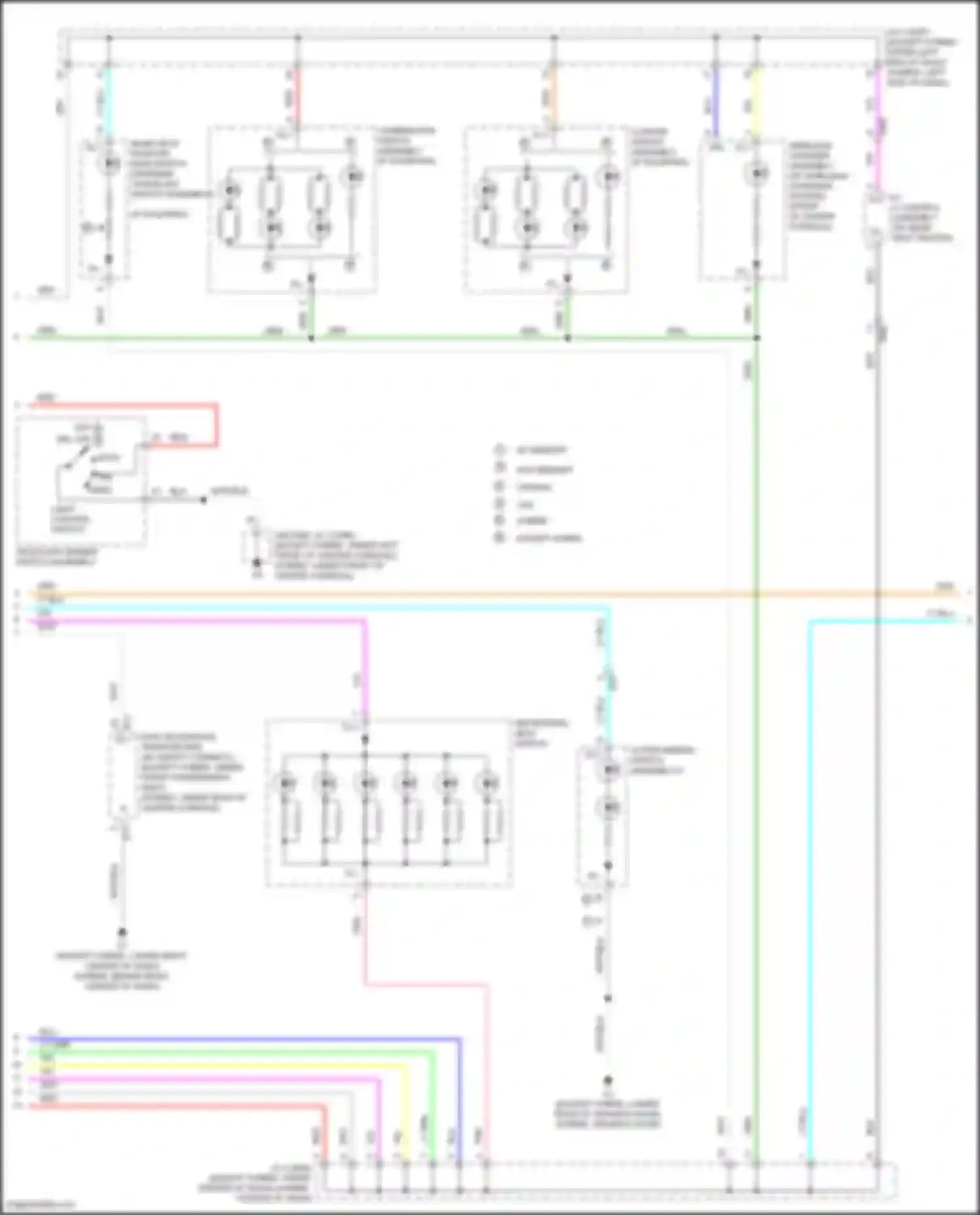 Avalon Toyota XX40 facelift (2015-2018): Instrument illumination circuit (2 of 3)