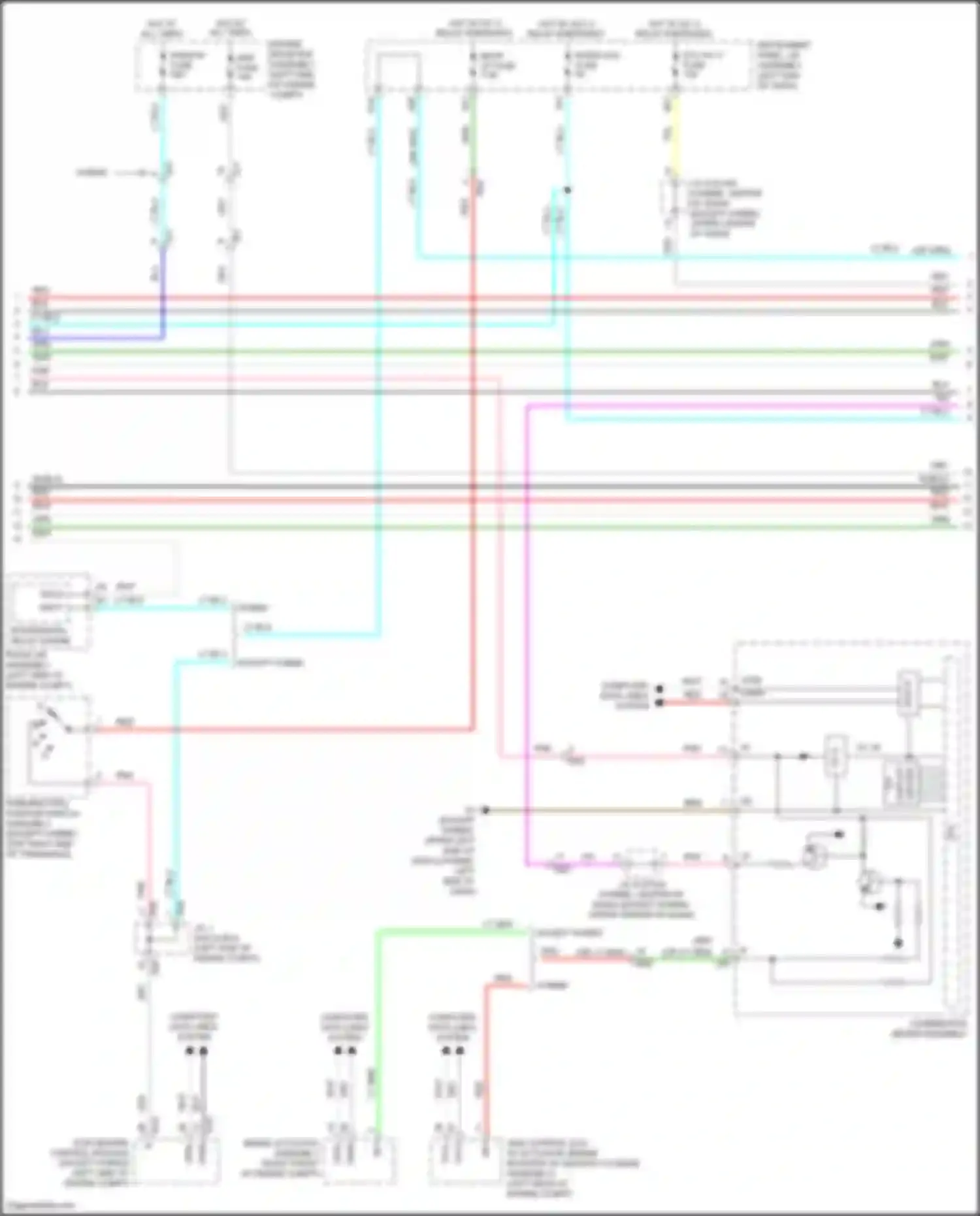 Avalon Toyota XX40 facelift (2015-2018): Navigation circuit, 11-speaker (2 of 4)