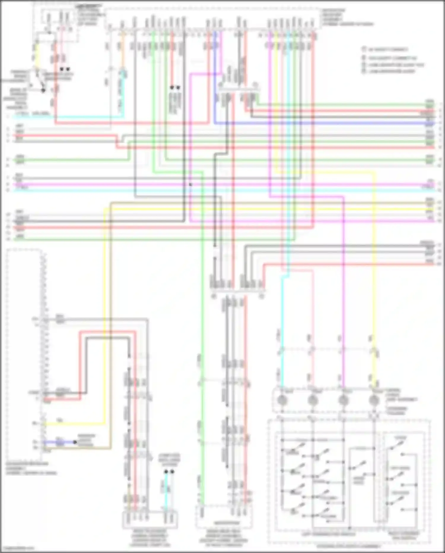 Avalon Toyota XX40 facelift (2015-2018): Navigation circuit, 11-speaker (3 of 4)
