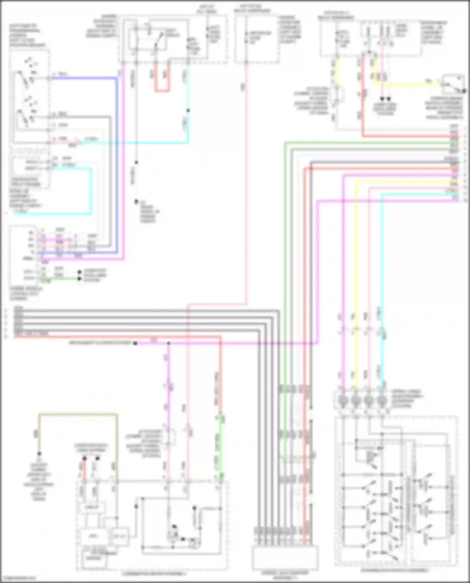 Avalon Toyota XX40 facelift (2015-2018): Navigation circuit, 9-speaker (2 of 4)