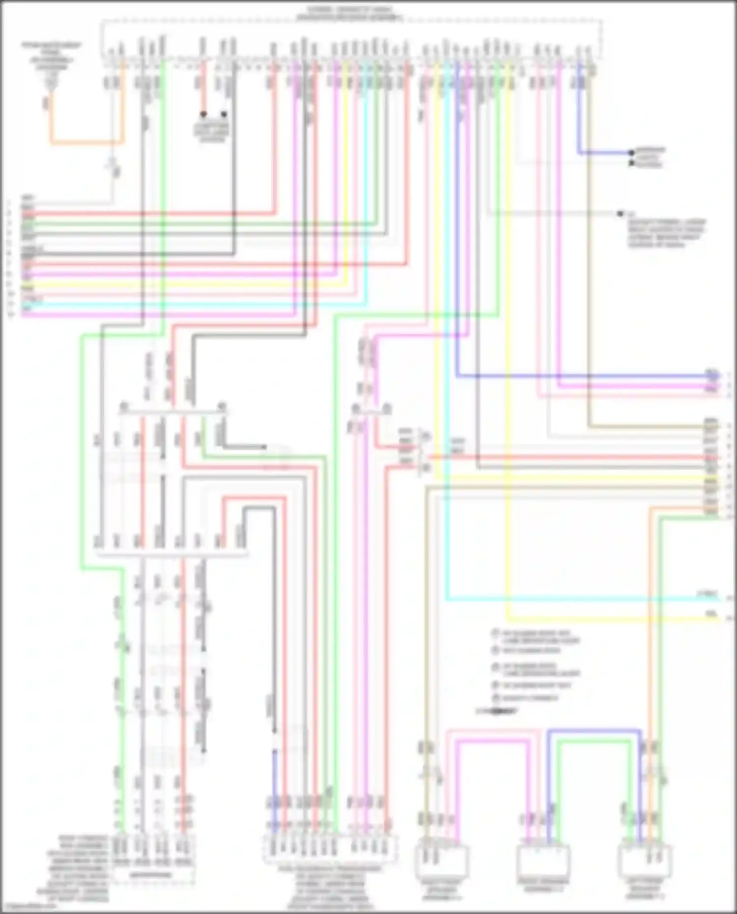 Avalon Toyota XX40 facelift (2015-2018): Navigation circuit, 9-speaker (3 of 4)