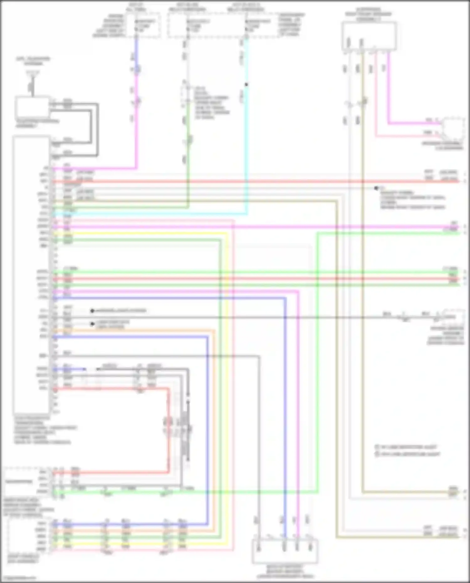Avalon Toyota XX40 facelift (2015-2018): Telematics circuit (1 of 2)