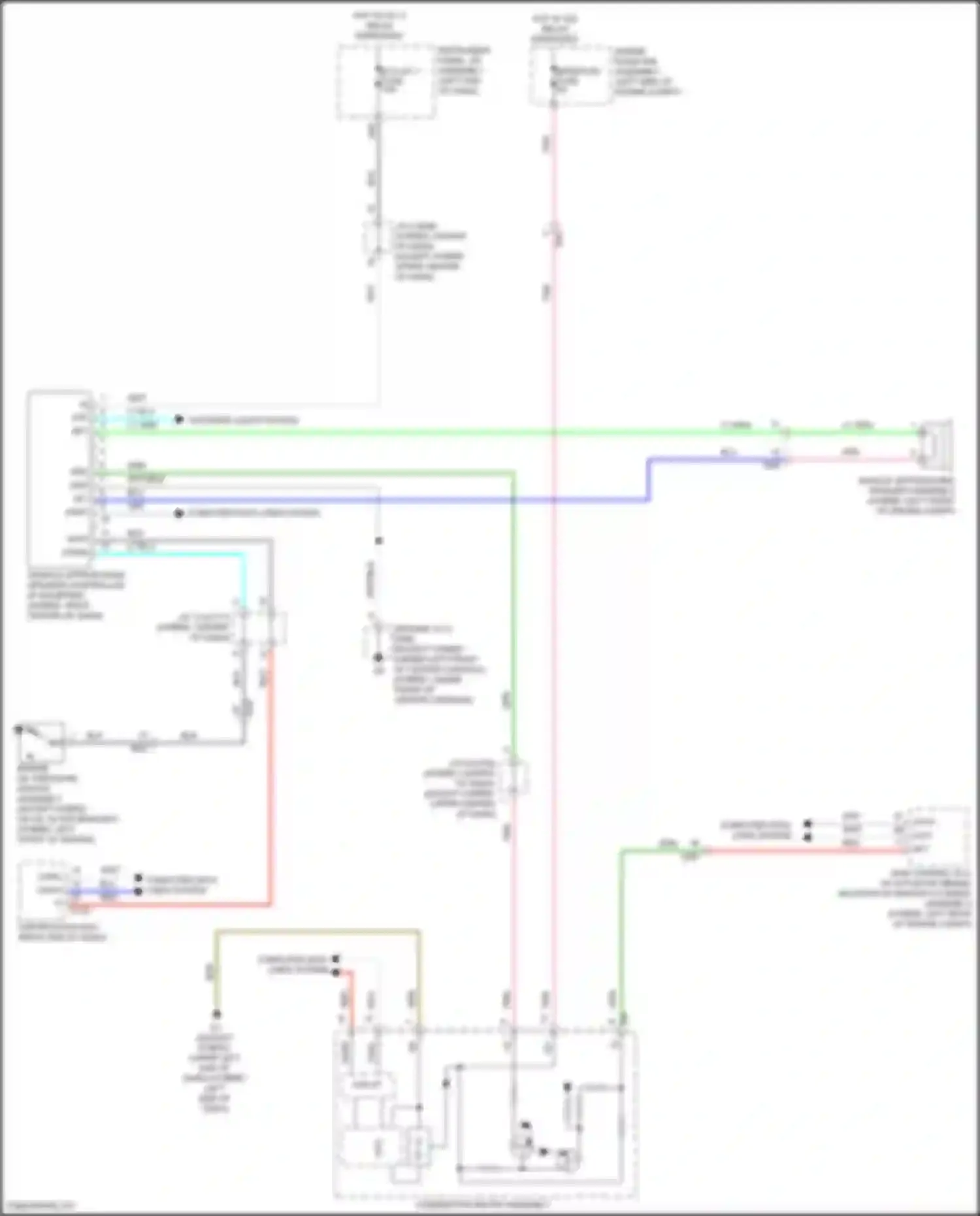 Avalon Toyota XX40 facelift (2015-2018): Vehicle proximity notification circuit