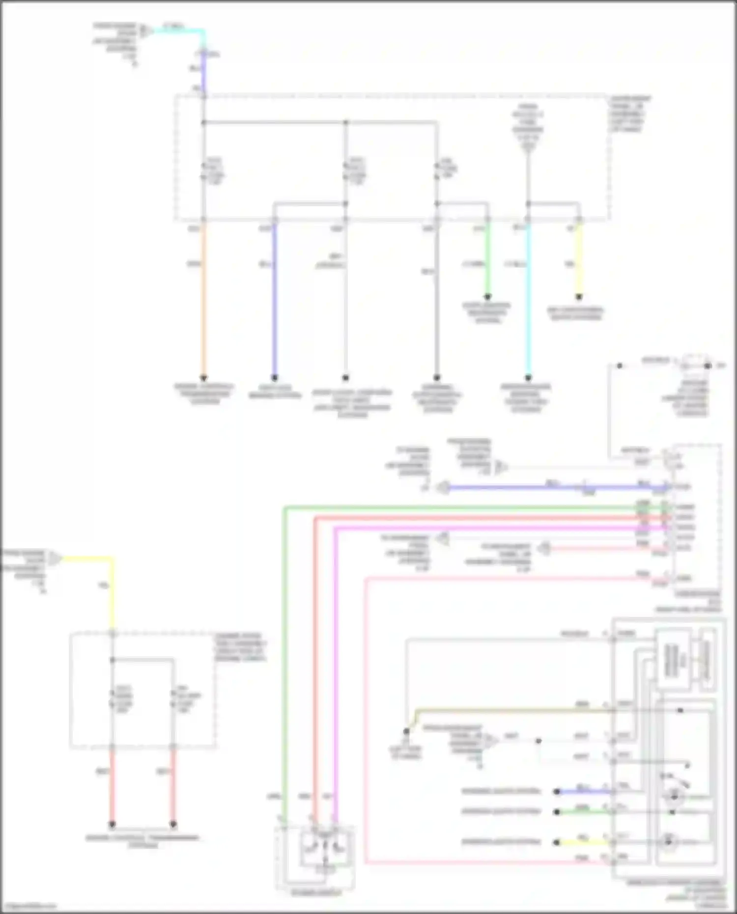 Avalon Toyota XX40 facelift (2015-2018): Power distribution circuit, hybrid (3 of 5)