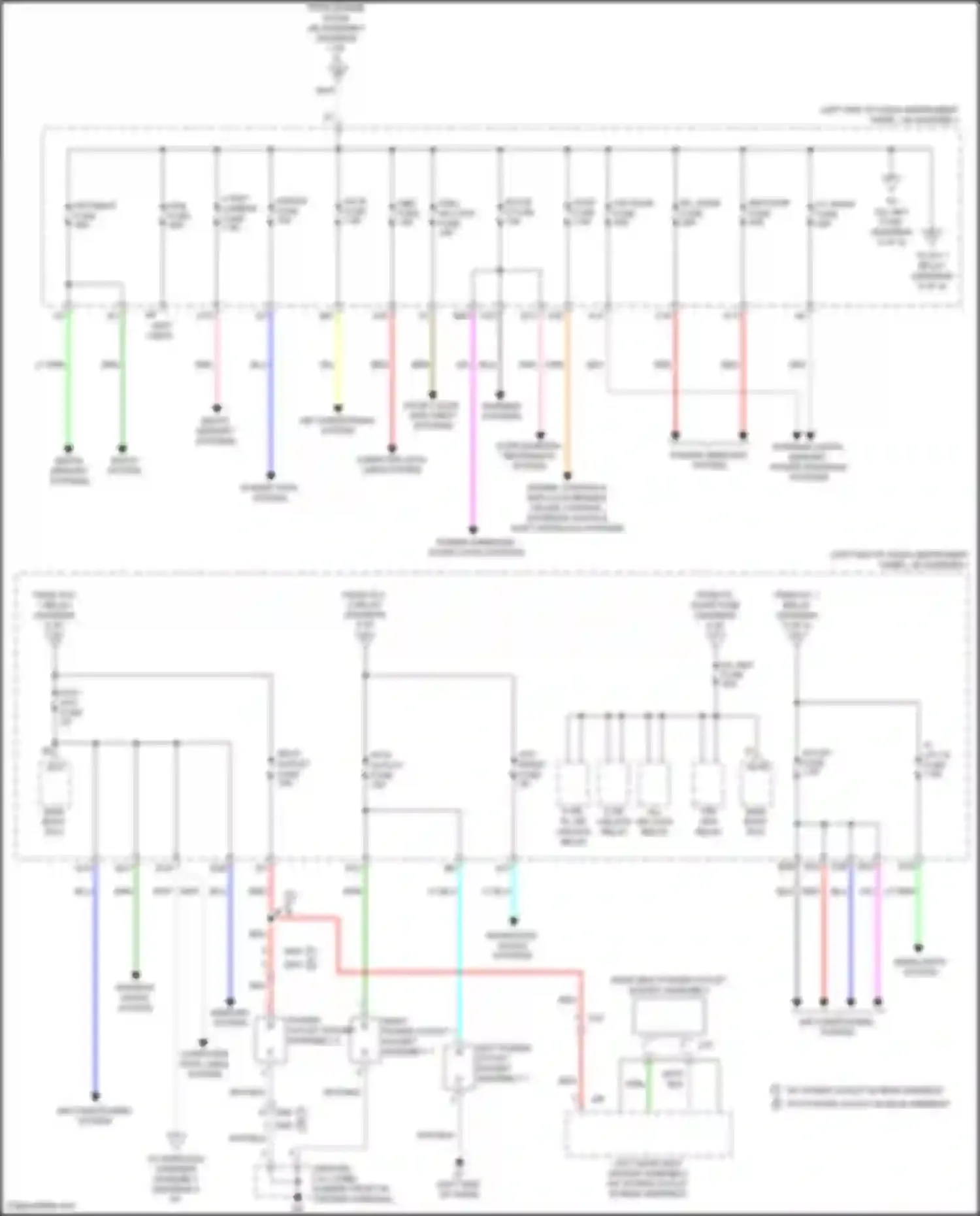Avalon Toyota XX40 facelift (2015-2018): Power distribution circuit, hybrid (4 of 5)