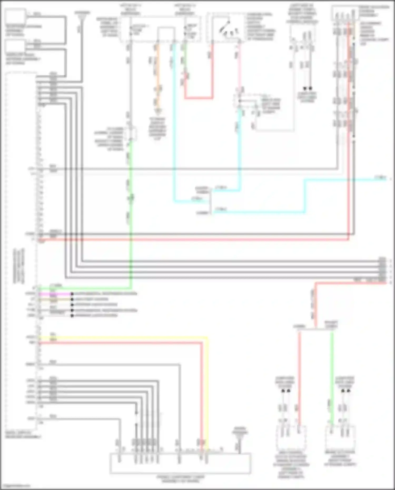 Avalon Toyota XX40 facelift (2015-2018): 8-speaker system circuit (1 of 4)