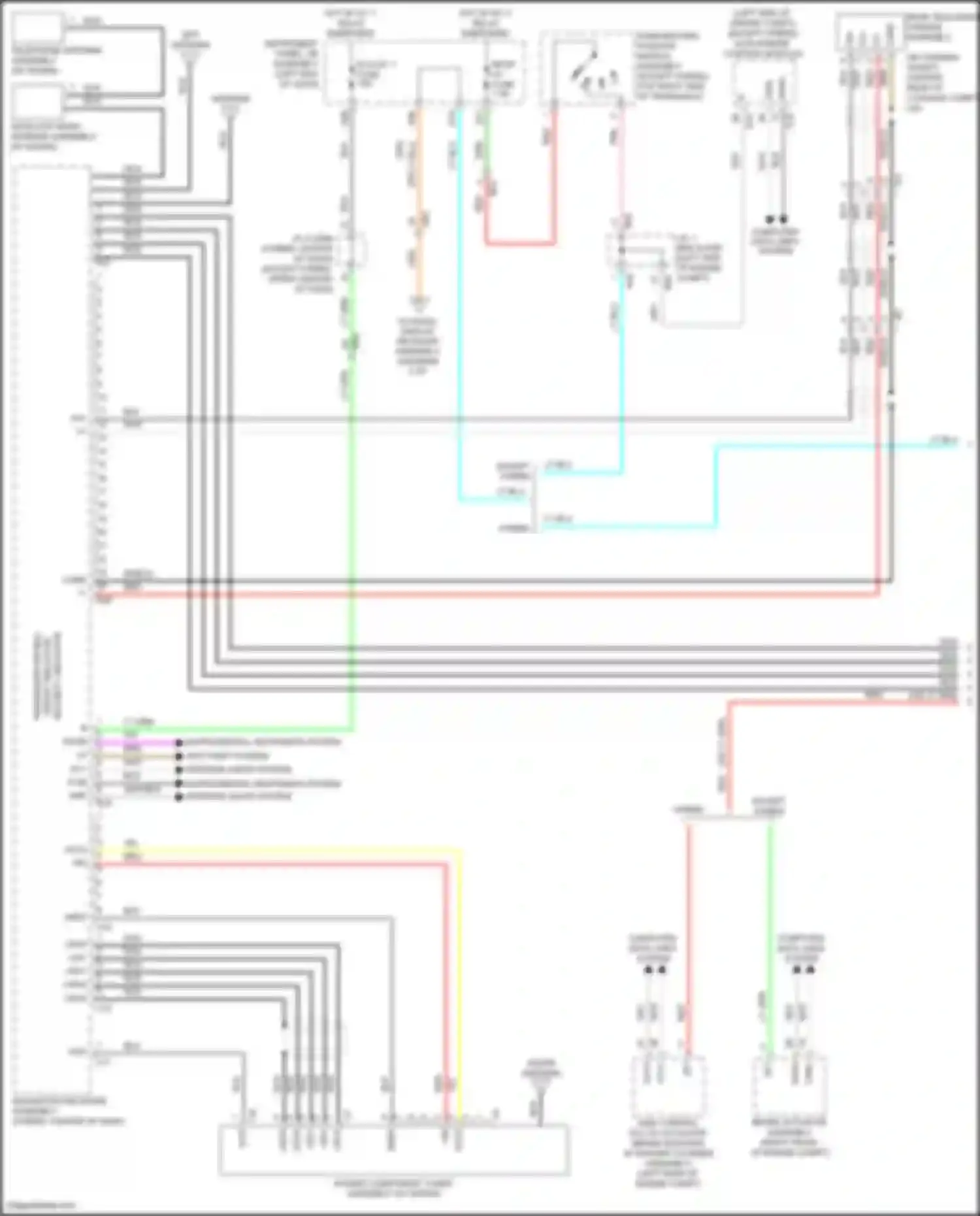 Avalon Toyota XX40 facelift (2015-2018): 9-speaker system circuit, w/ navigation receiver type (1 of 4)