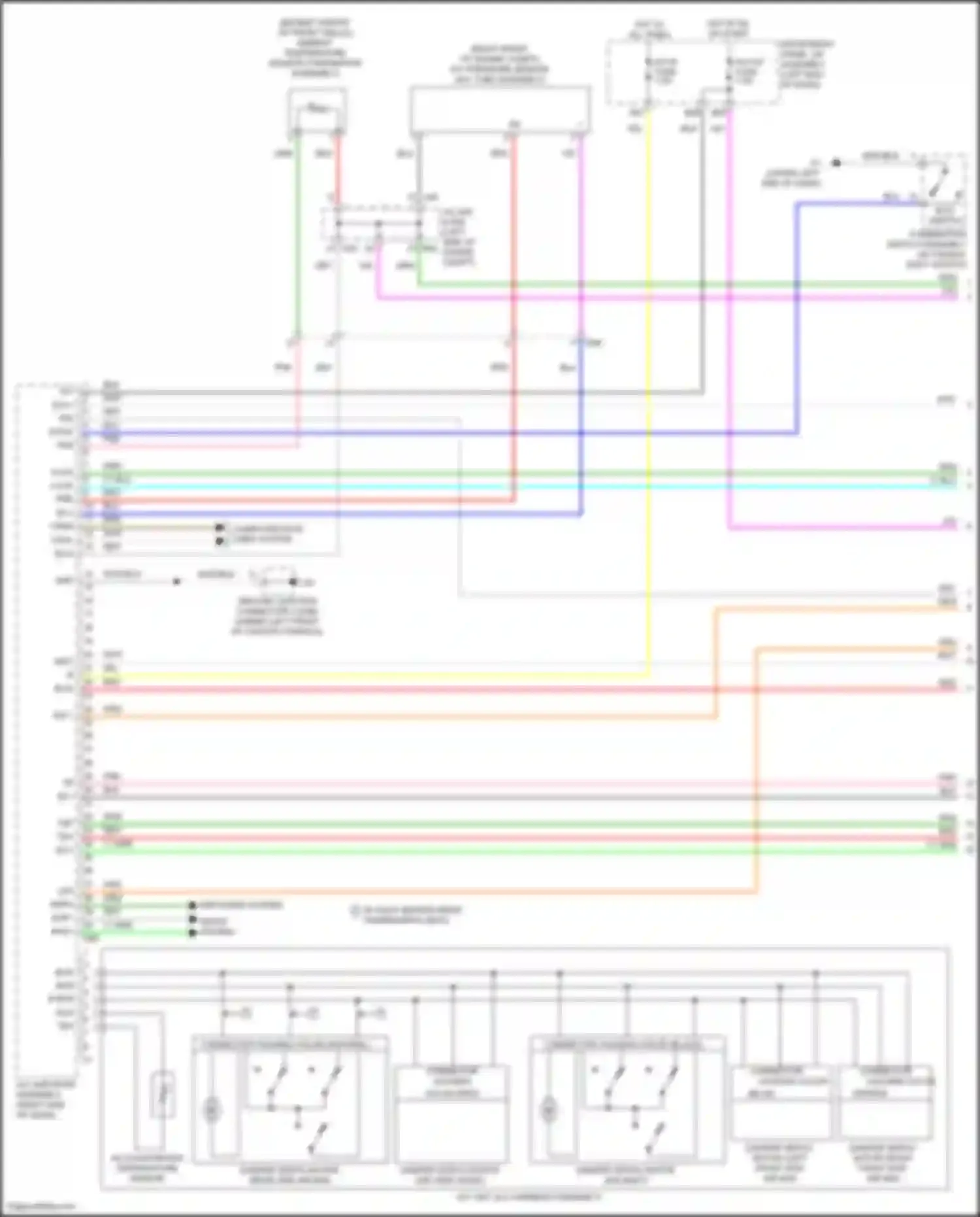 Wiring diagram a/c-b fuse for Toyota Avalon XX40 facelift (2015-2018) (1 of 5)