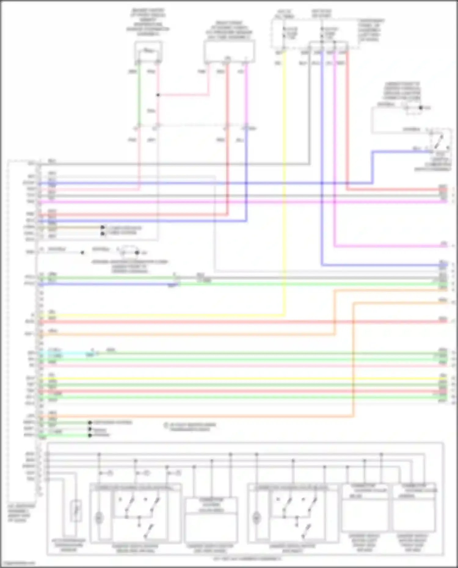 Wiring diagram a/c evaporator temperature sensor for Toyota Avalon XX40 facelift (2015-2018) (1 of 2)