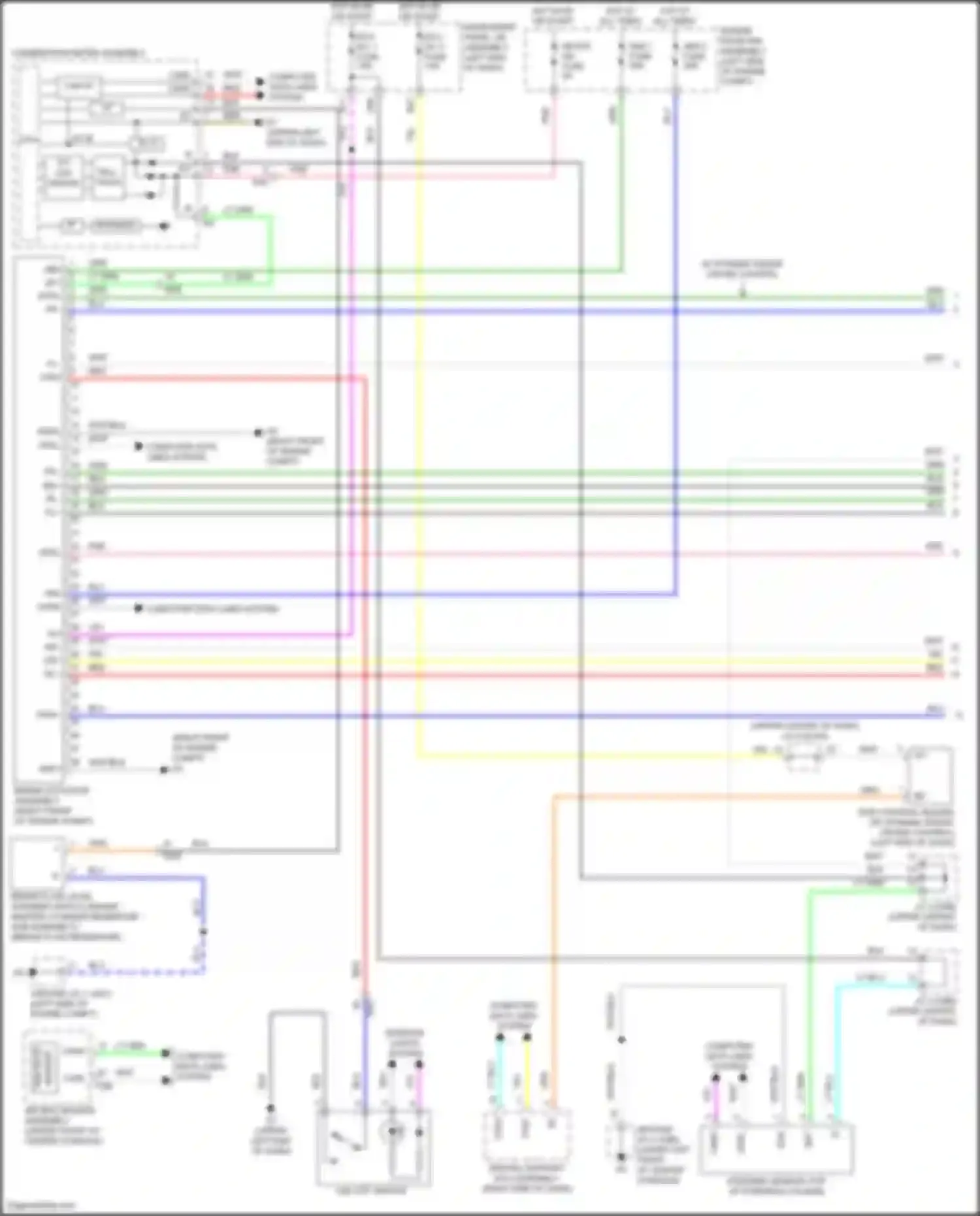 Wiring diagram combination meter assembly for Toyota Avalon XX40 facelift (2015-2018) (1 of 49)