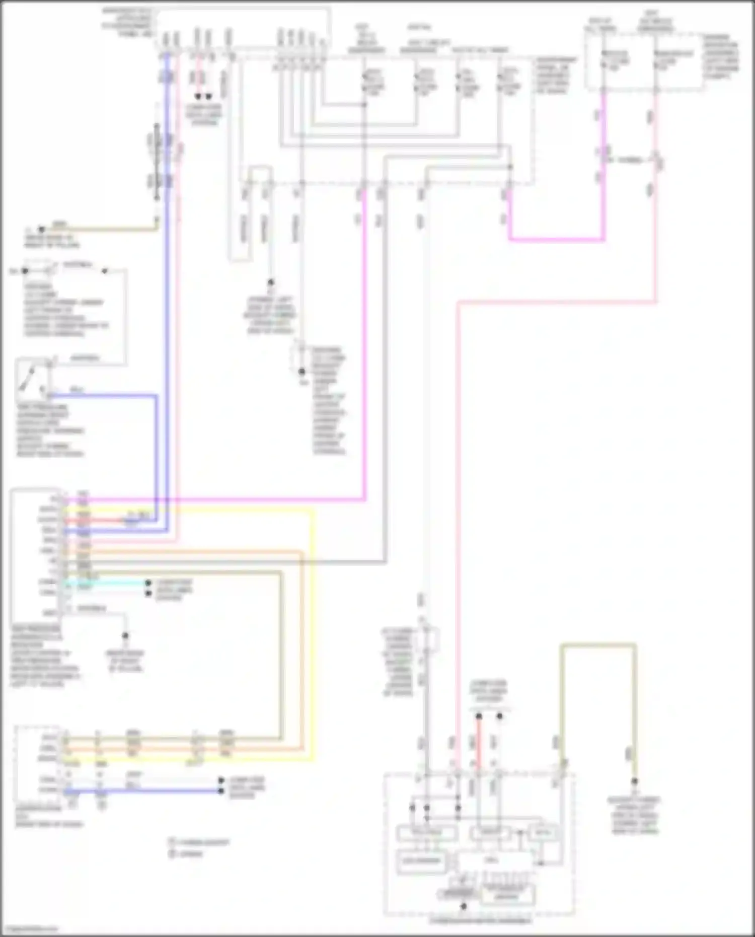 Wiring diagram combination meter assembly for Toyota Avalon XX40 facelift (2015-2018) (40 of 49)