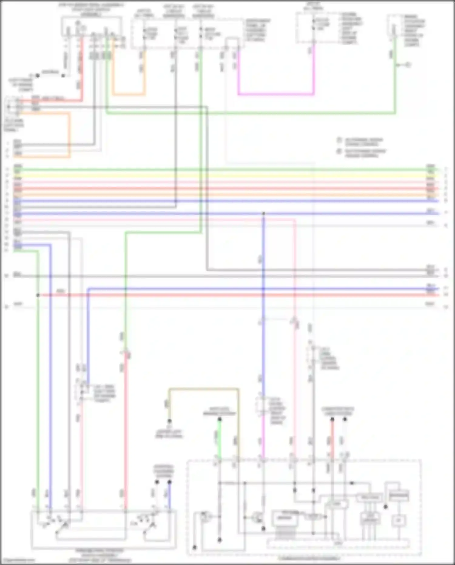 Wiring diagram combination meter assembly for Toyota Avalon XX40 facelift (2015-2018) (21 of 49)