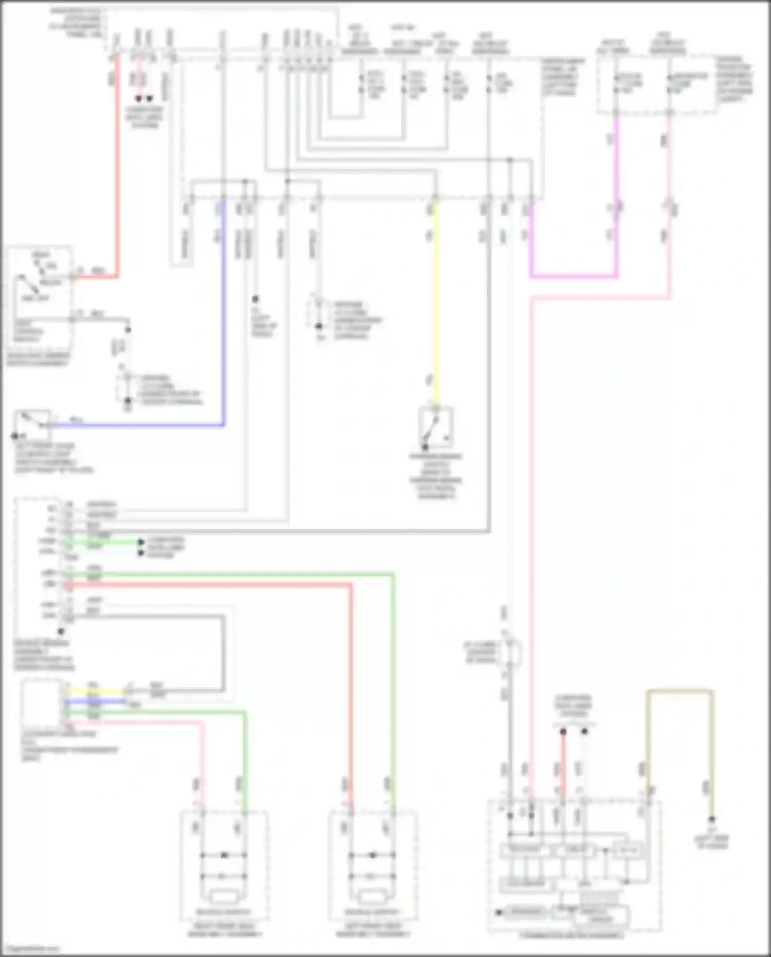 Wiring diagram combination meter assembly for Toyota Avalon XX40 facelift (2015-2018) (36 of 49)
