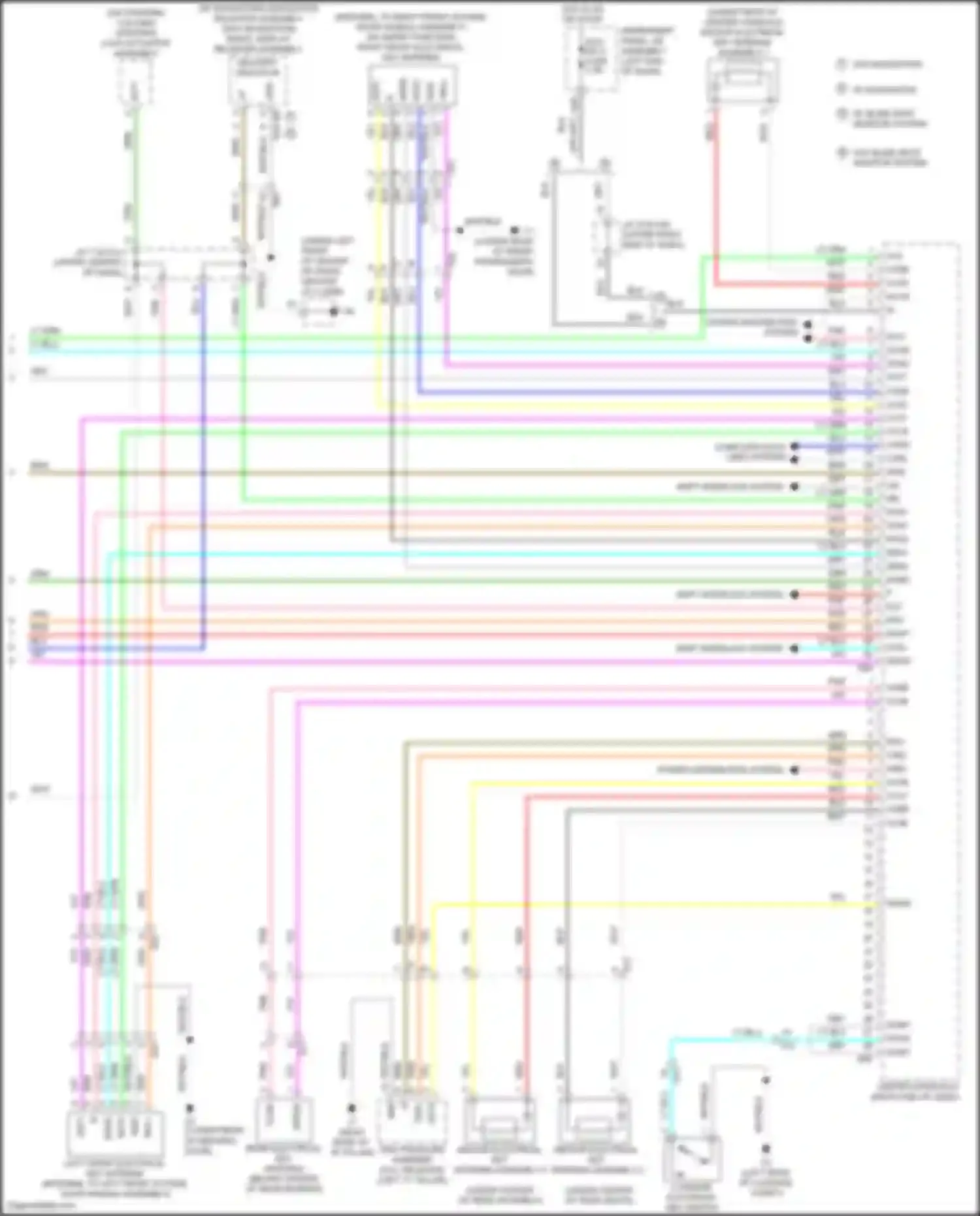 Wiring diagram computer data lines system for Toyota Avalon XX40 facelift (2015-2018) (76 of 116)
