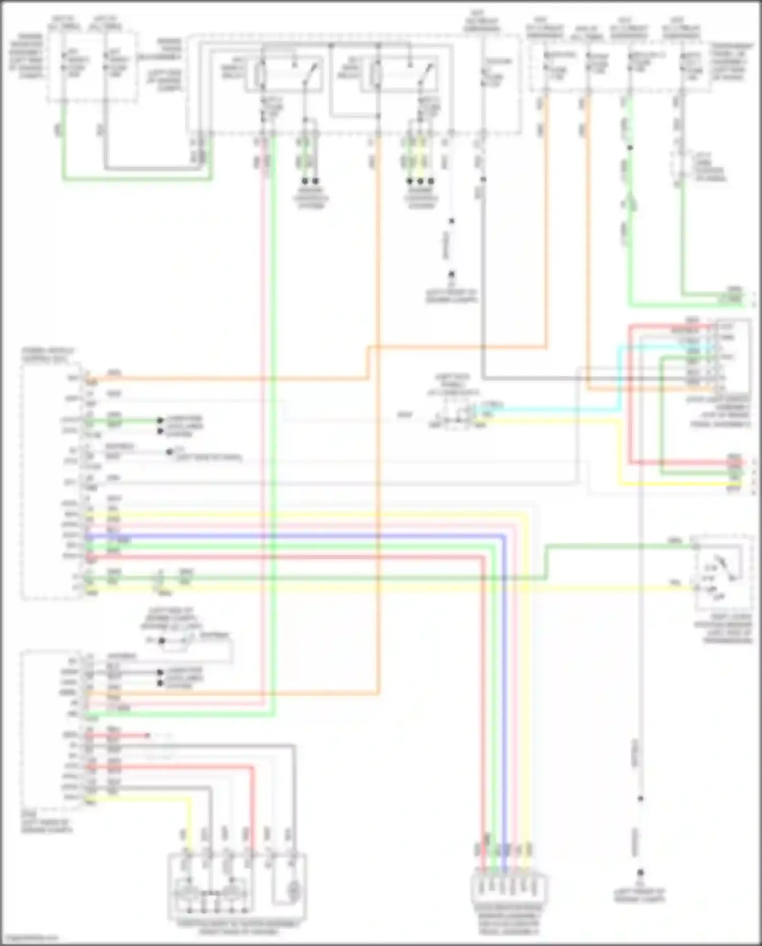 Wiring diagram efi- main 1 fuse for Toyota Avalon XX40 facelift (2015-2018) (5 of 9)